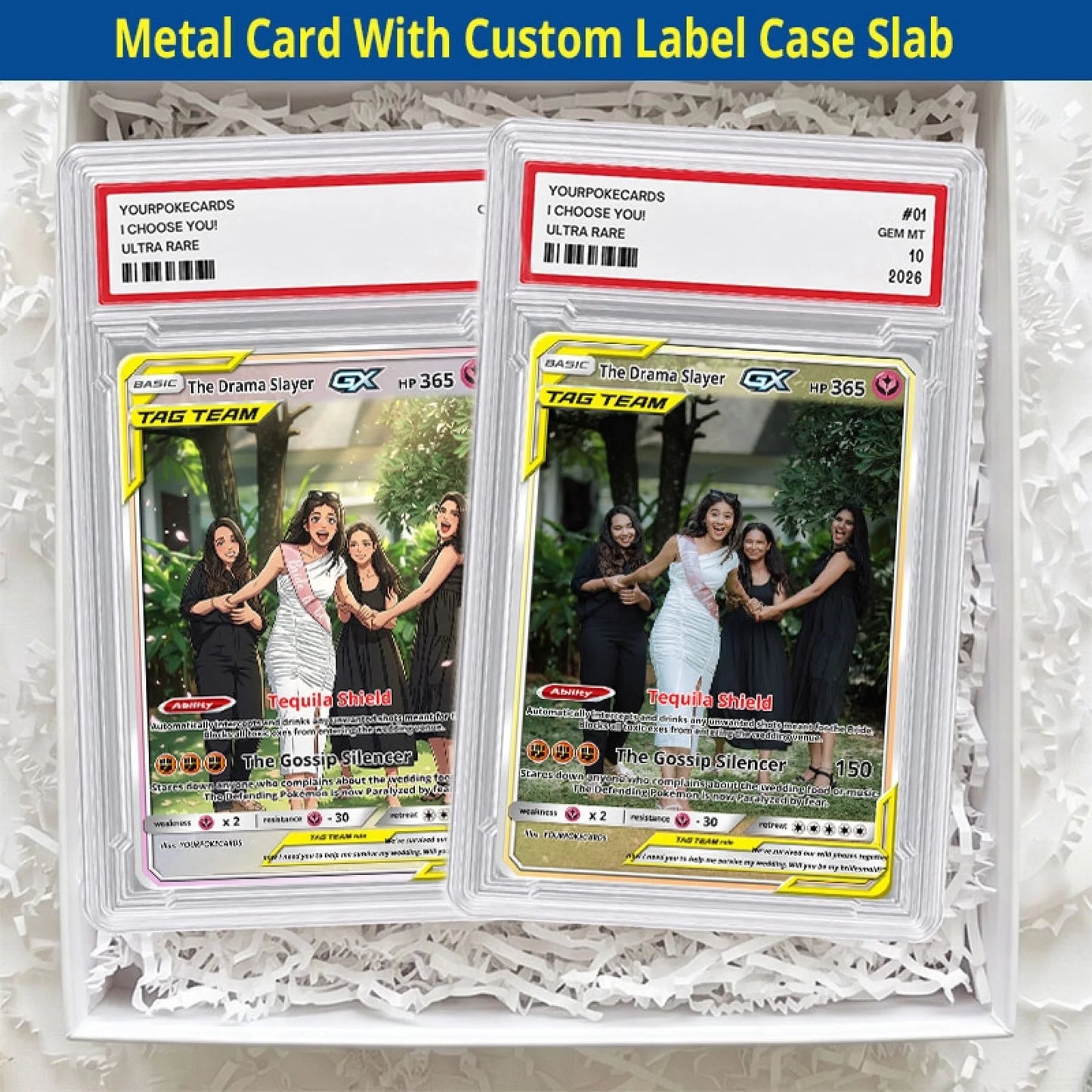Bridesmaid Proposal Custom Poke Cards - Will You Be My Bridesmaid Personalized Trading Card - Funny Bachelorette Gift for Bride Tribe - YPC-16-5