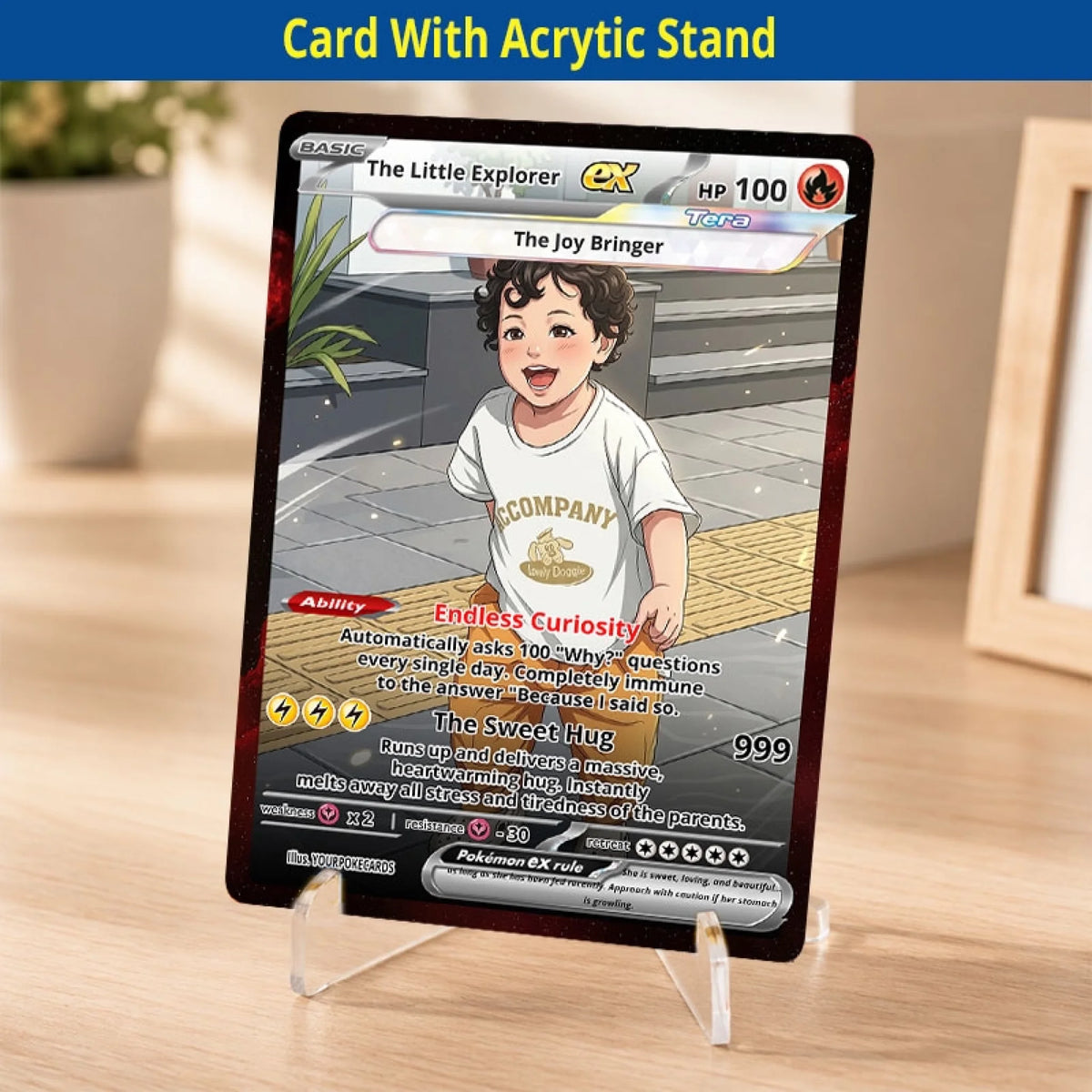 Custom Pokemon Cards Birthday Gift For Kid, Personalized Pokemon Card Custom Animated Style, Customizable Pokemon Cards - YPC-43 (1)