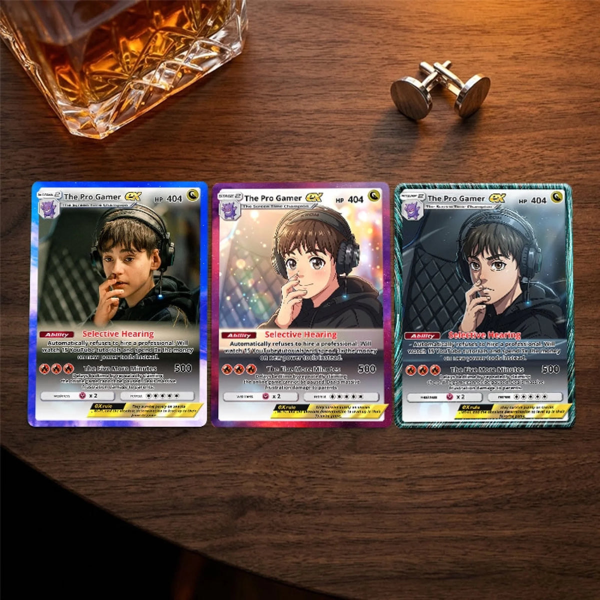 Custom Pokemon Cards Gamer Teen Gift, Personalized Pokemon Card Custom Animated Style, Customizable Pokemon Cards - YPC-44 (3)