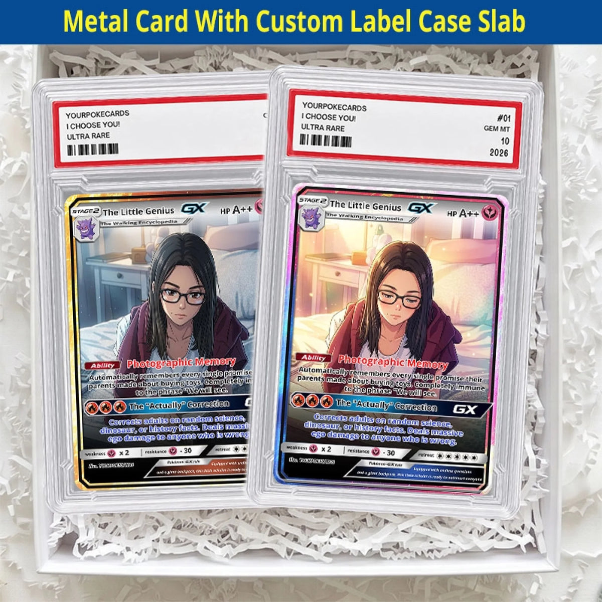 Custom Pokemon Cards Smart Kid Gift, Personalized Pokemon Card Custom Animated Style, Customizable Pokemon Cards - YPC-45 (6)