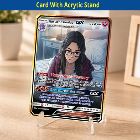 Custom Pokemon Cards Smart Kid Gift, Personalized Pokemon Card Custom Animated Style, Customizable Pokemon Cards - YPC-45 (1)