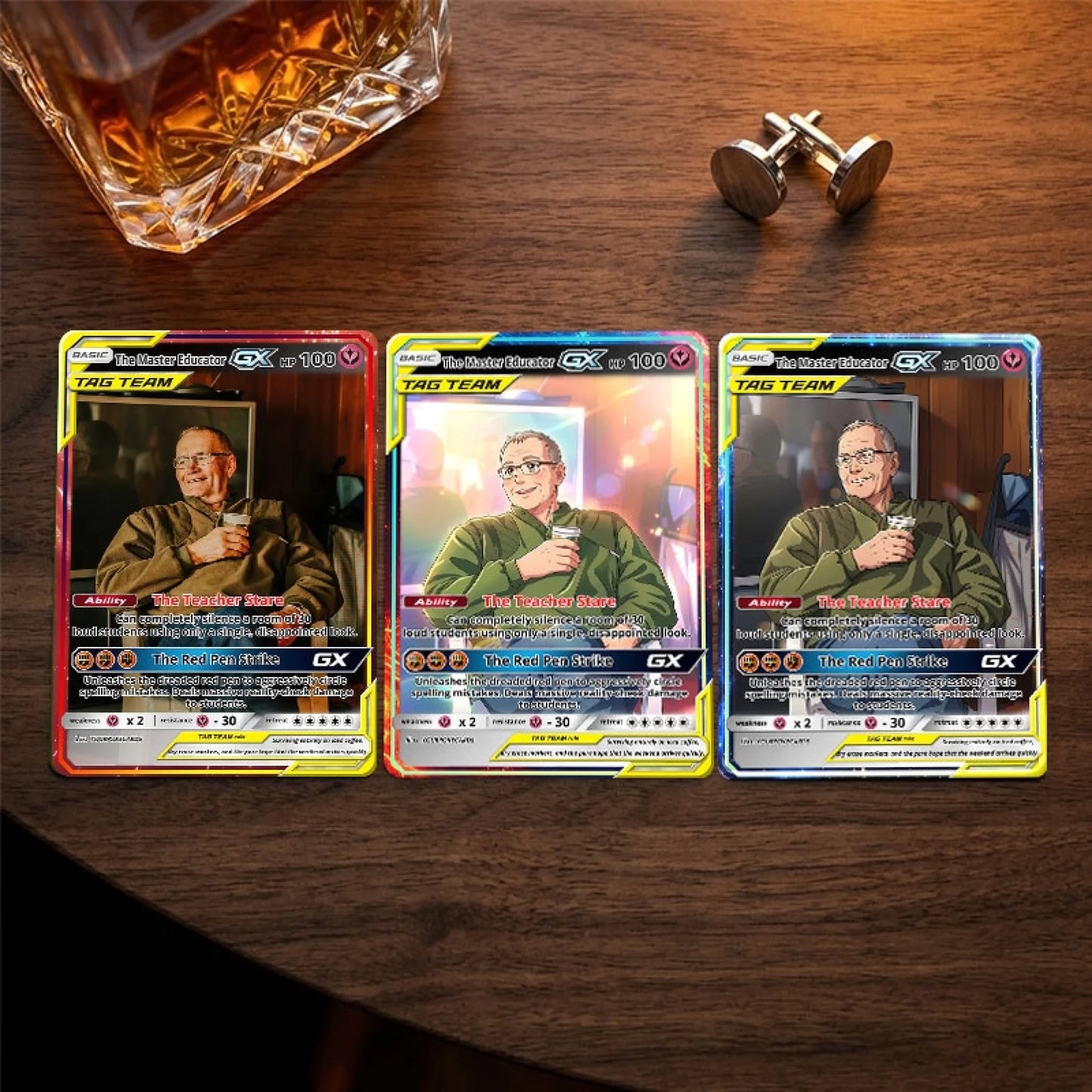 Custom Pokemon Cards Teacher Appreciation Gift, Personalized Pokemon Card Custom Animated Style, Customizable Pokemon Cards - YPC-48 (5)