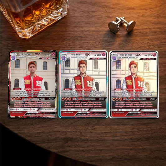 Custom Pokemon Cards High School Senior Gift, Personalized Pokemon Card Custom Animated Style, Customizable Pokemon Cards - YPC-50 (3)
