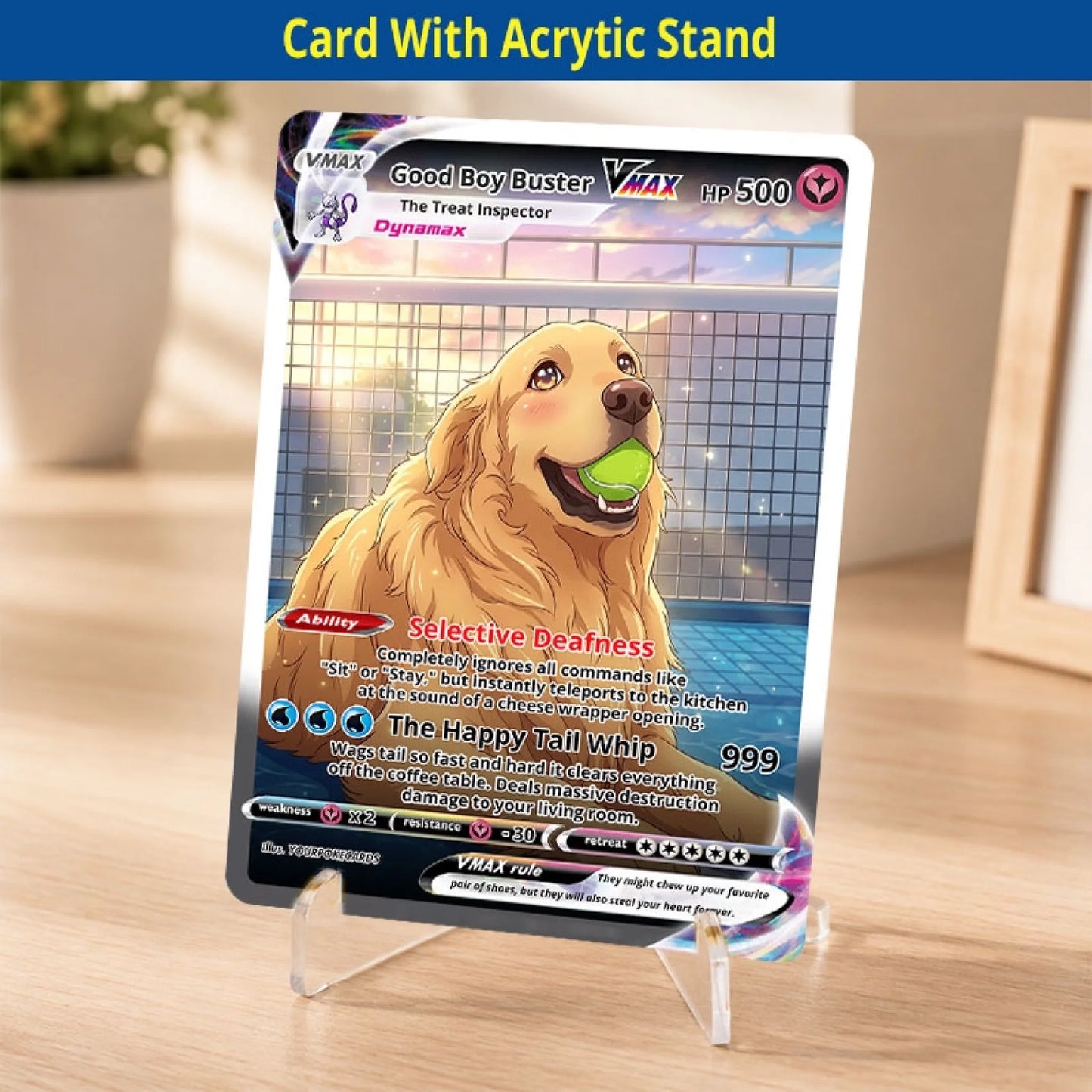 Custom Pokemon Cards Funny Dog Gift, Personalized Pokemon Card Custom Animated Style, Customizable Pokemon Cards - YPC-52 (5)
