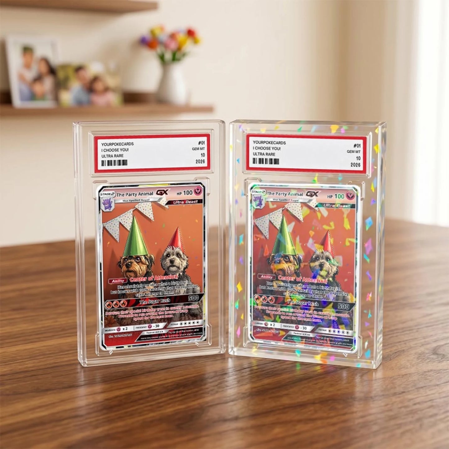 Custom Pokemon Cards Pet Birthday Gift, Personalized Pokemon Card Custom Animated Style, Customizable Pokemon Cards - YPC-57 (4)