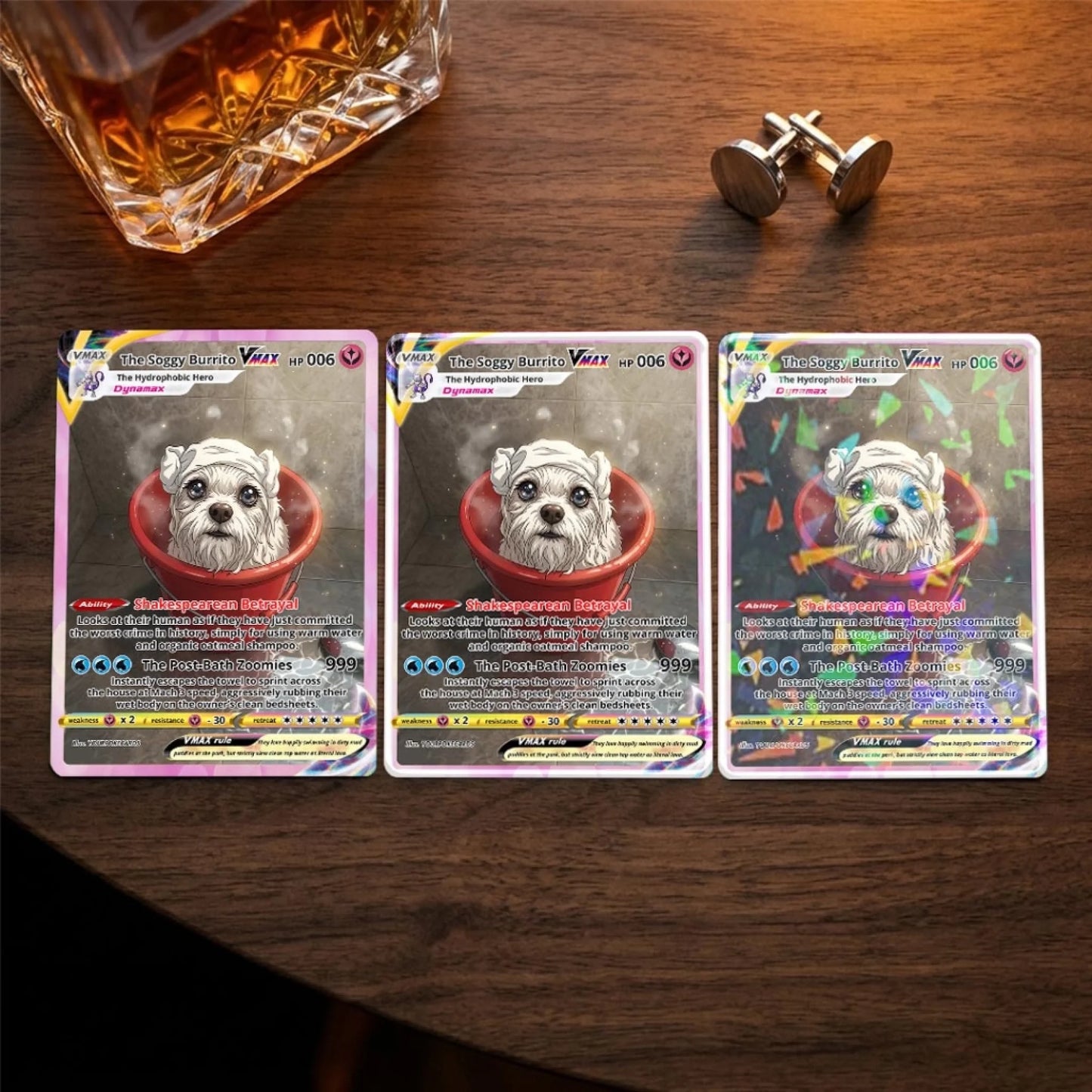 Pet Pokemon Cards Custom Funny Wet Pet Gift, Custom Pokemon Card Pet Animated Style, Customized Pokemon Cards - YPC-61 (3)