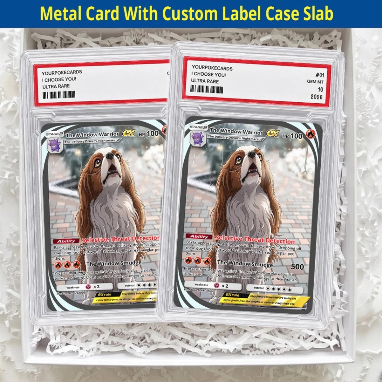 Pet Pokemon Cards Custom Funny Guard Dog Gift, Custom Pokemon Card Pet Animated Style, Customized Pokemon Cards - YPC-64 (5)