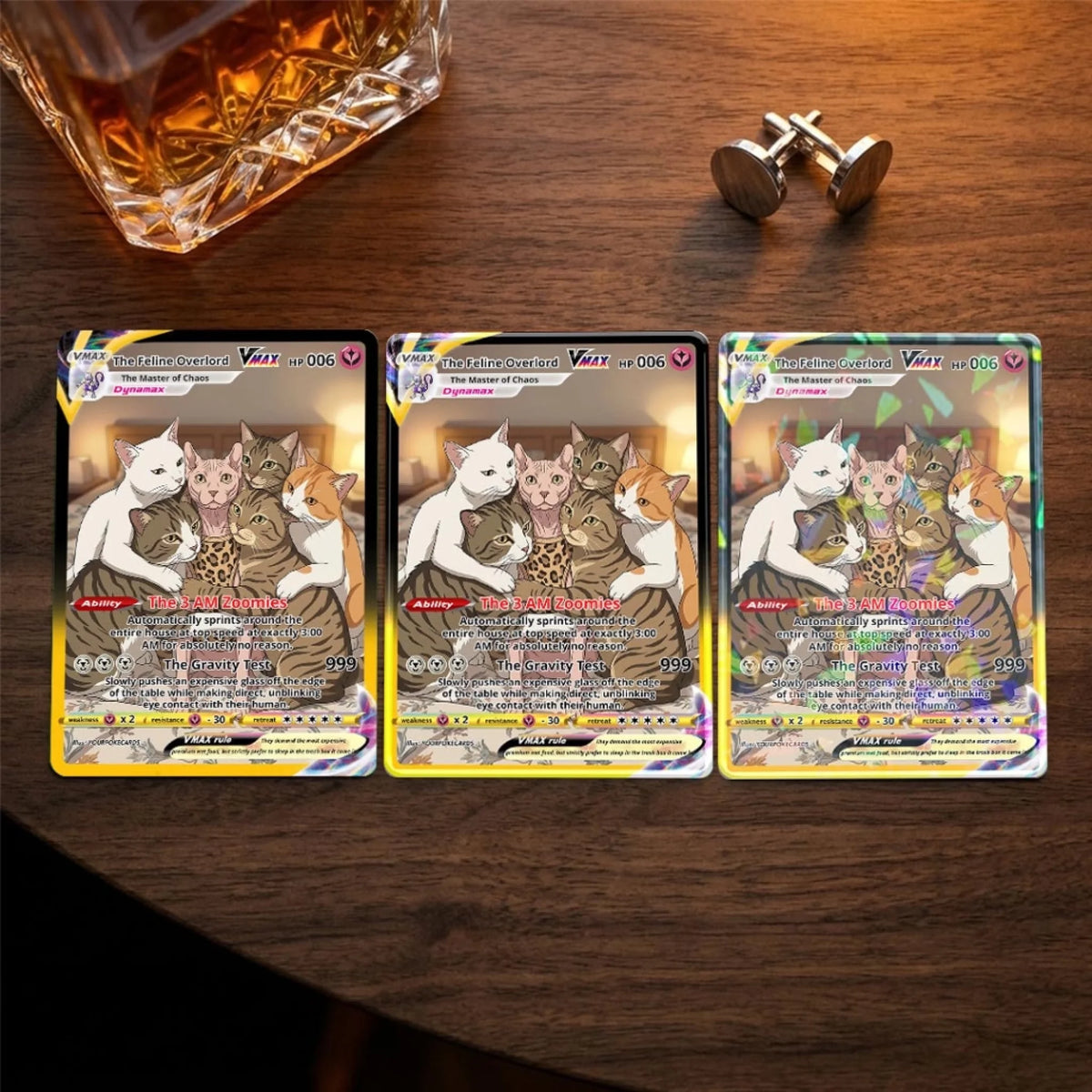 Custom Pokemon Cards Funny Cat Gift, Personalized Pokemon Card Custom Animated Style, Customizable Pokemon Cards - YPC-51 (3)