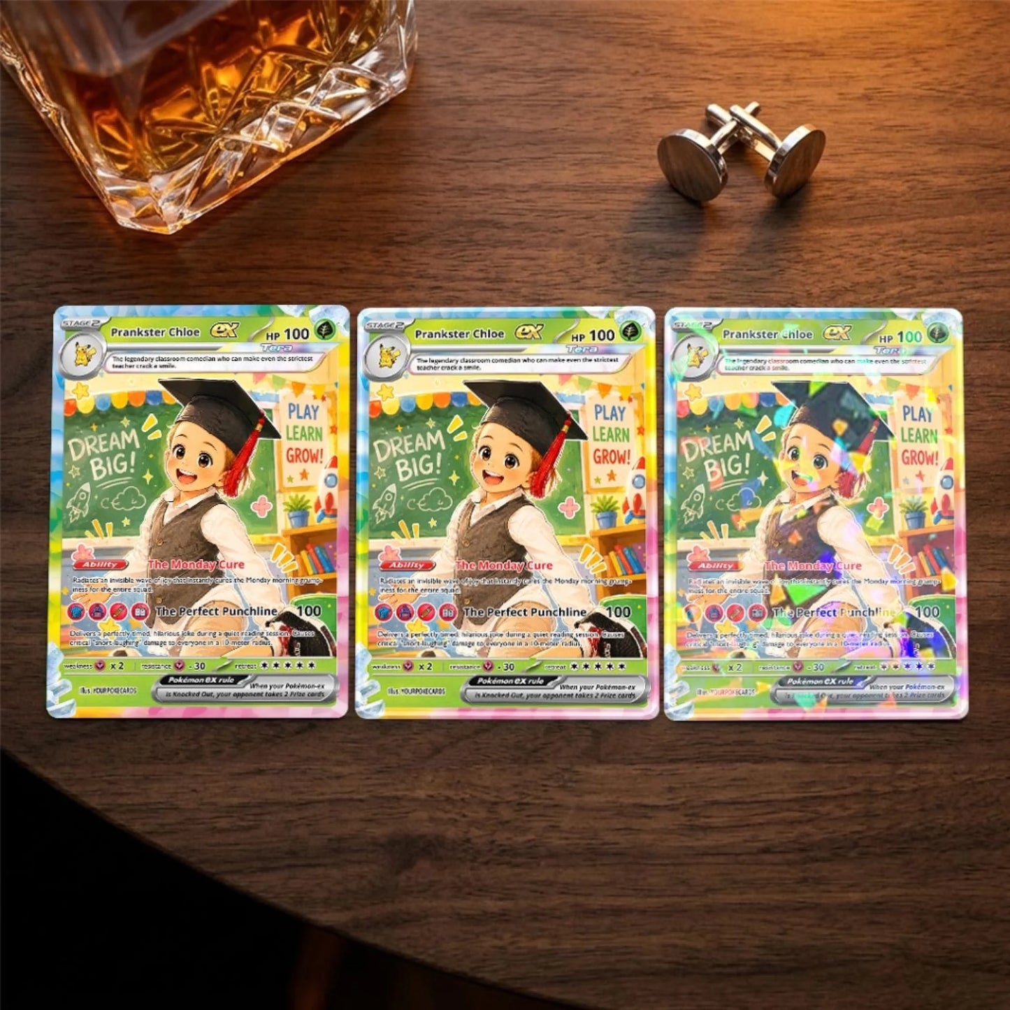 Back to School Custom Pokemon Card Classroom Comedian Gift, Funny Personalized Kids Trading Card - YPC-76 (1)