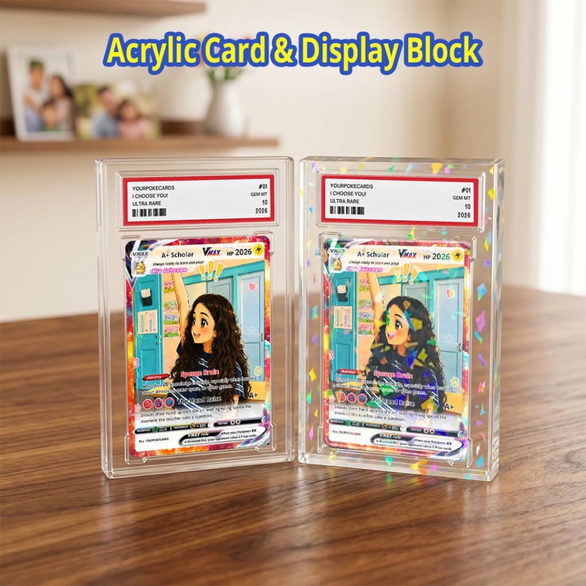 Custom Pokemon Card Back to School Gift, First Day of School Keepsake, Personalized Kids Trading Card - YPC-80 (6)
