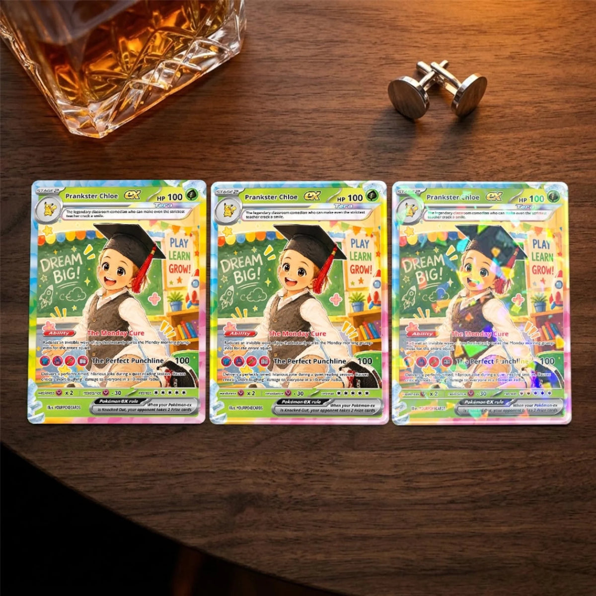 Back to School Custom Pokemon Card Classroom Comedian Gift, Funny Personalized Kids Trading Card - YPC-76 (1)