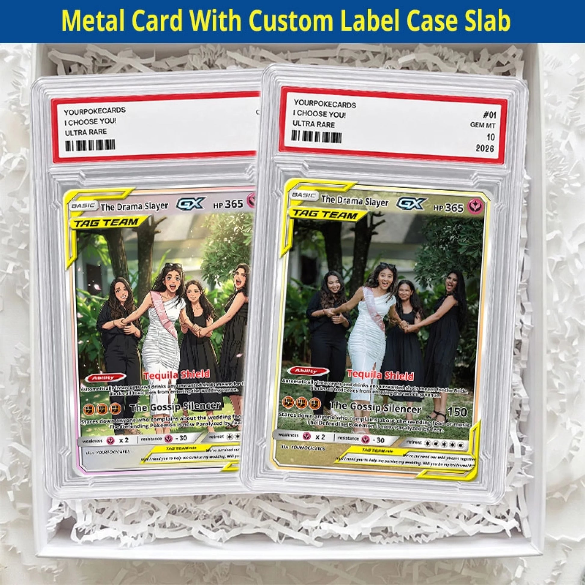 Bridesmaid Proposal Custom Poke Cards - Will You Be My Bridesmaid Personalized Trading Card - Funny Bachelorette Gift for Bride Tribe - YPC-16-5