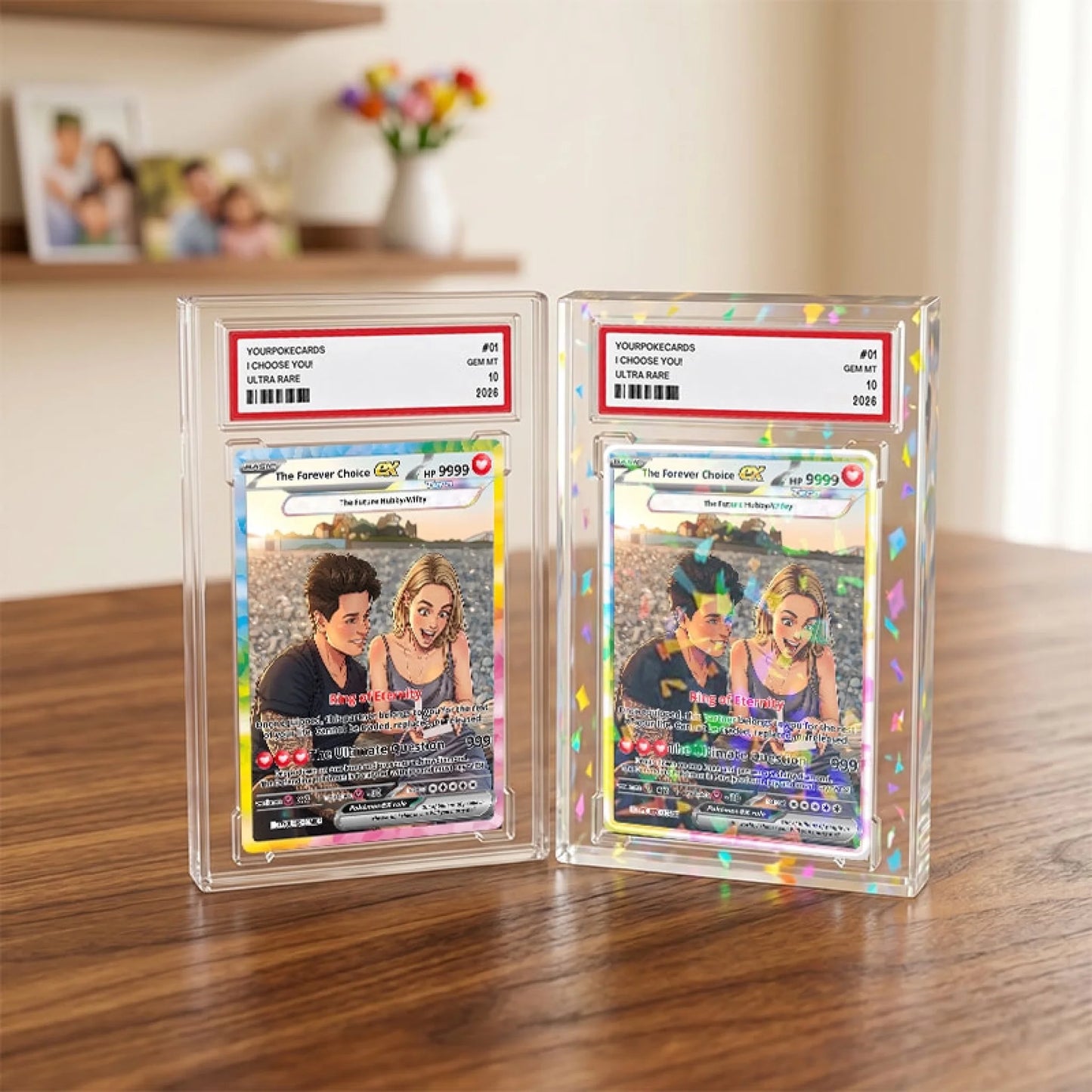 Will You Marry Me Custom Poke Cards - Personalized Engagement Trading Card - Unique Proposal Anime Portrait Gift - YPC-233