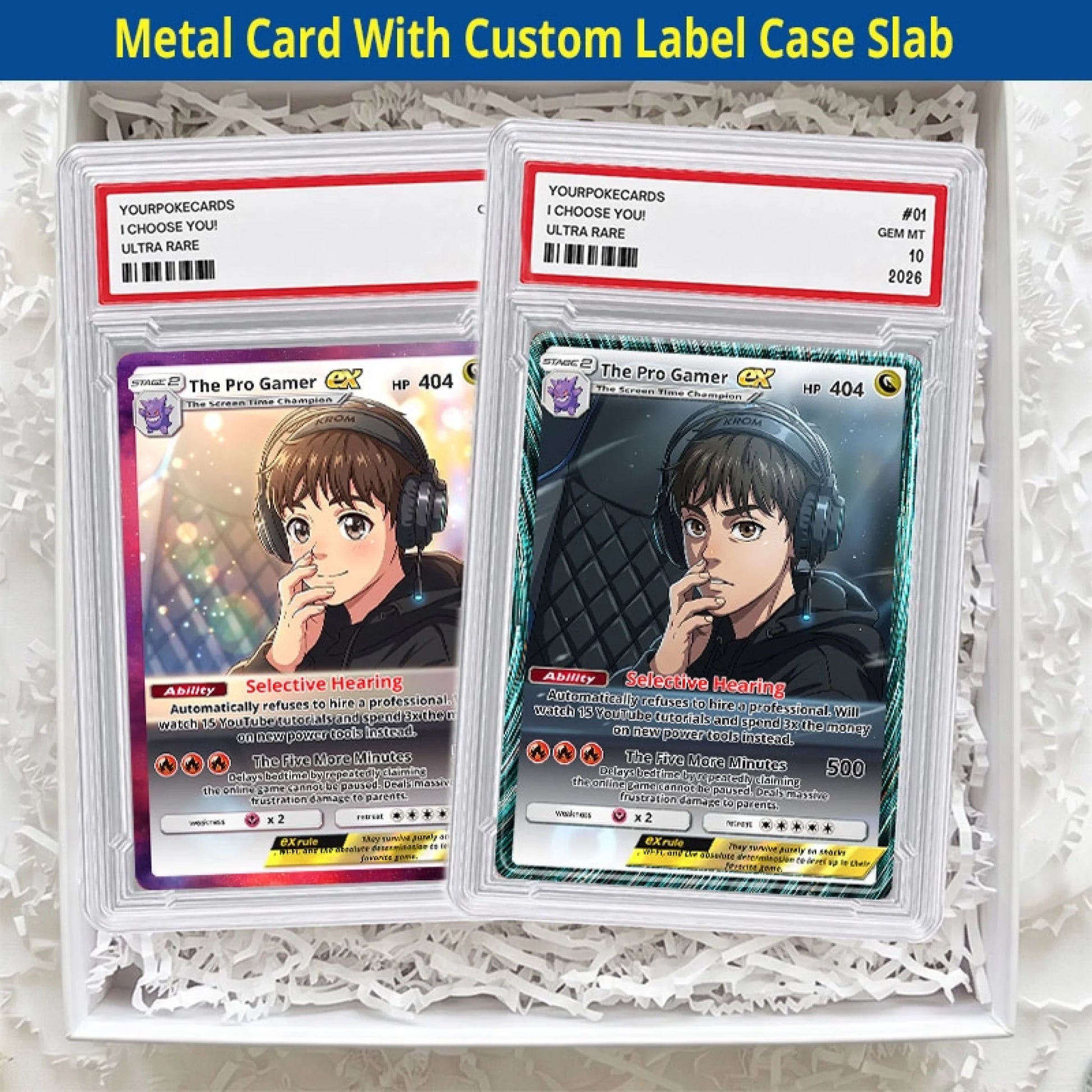 Custom Pokemon Cards Gamer Teen Gift, Personalized Pokemon Card Custom Animated Style, Customizable Pokemon Cards - YPC-44 (6)
