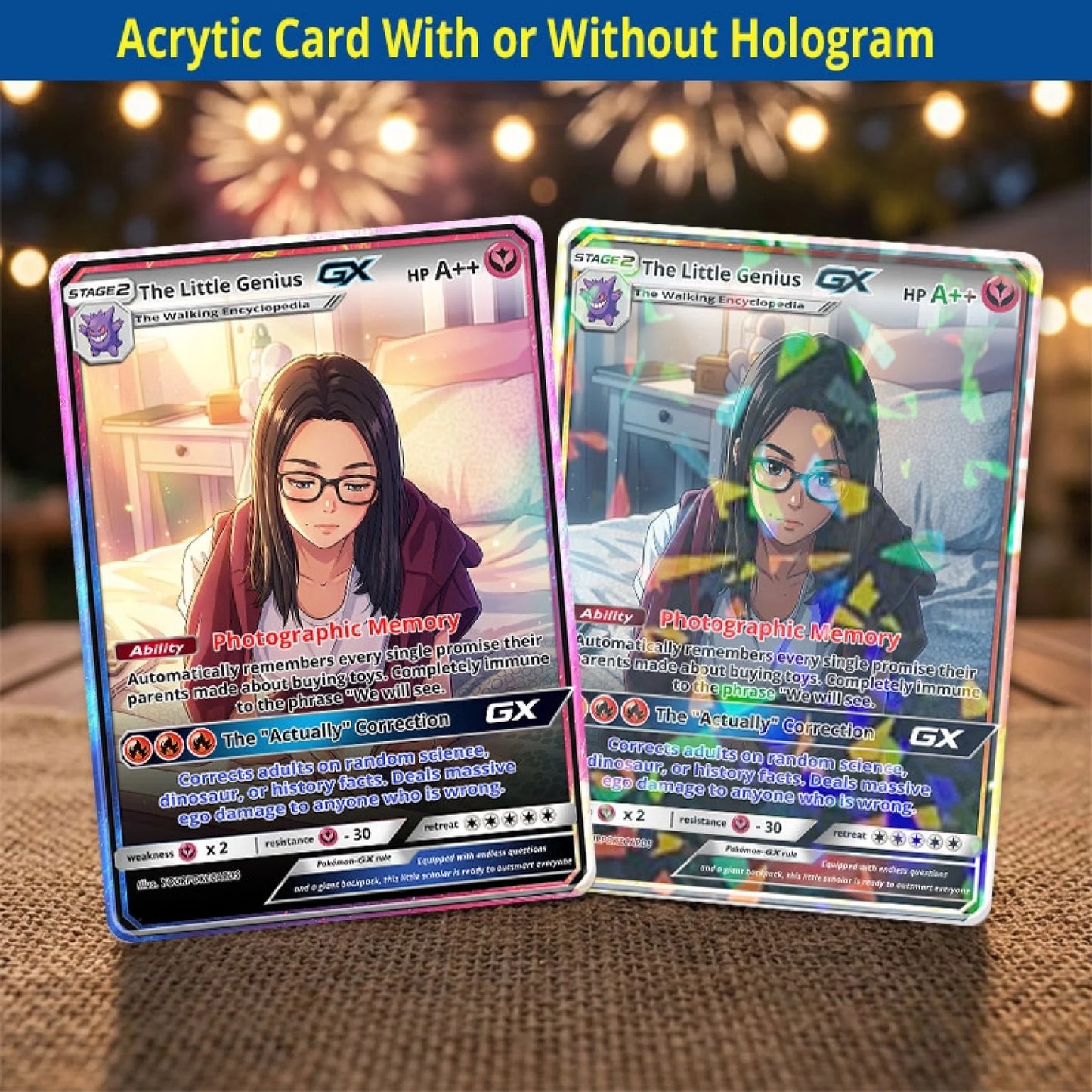 Custom Pokemon Cards Smart Kid Gift, Personalized Pokemon Card Custom Animated Style, Customizable Pokemon Cards - YPC-45 (2)