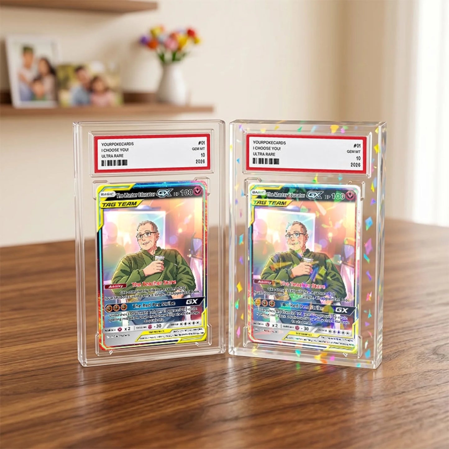 Custom Pokemon Cards Teacher Appreciation Gift, Personalized Pokemon Card Custom Animated Style, Customizable Pokemon Cards - YPC-48 (6)
