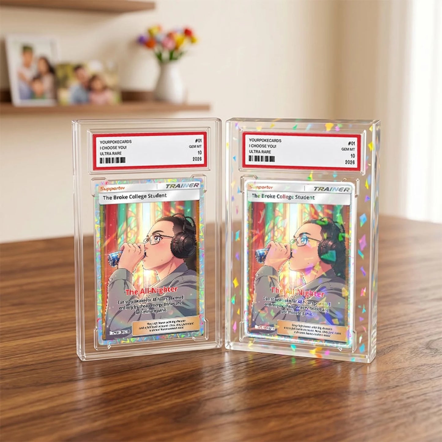Custom Pokemon Cards College Student Gift, Personalized Pokemon Card Custom Animated Style, Customizable Pokemon Cards - YPC-49 (4)