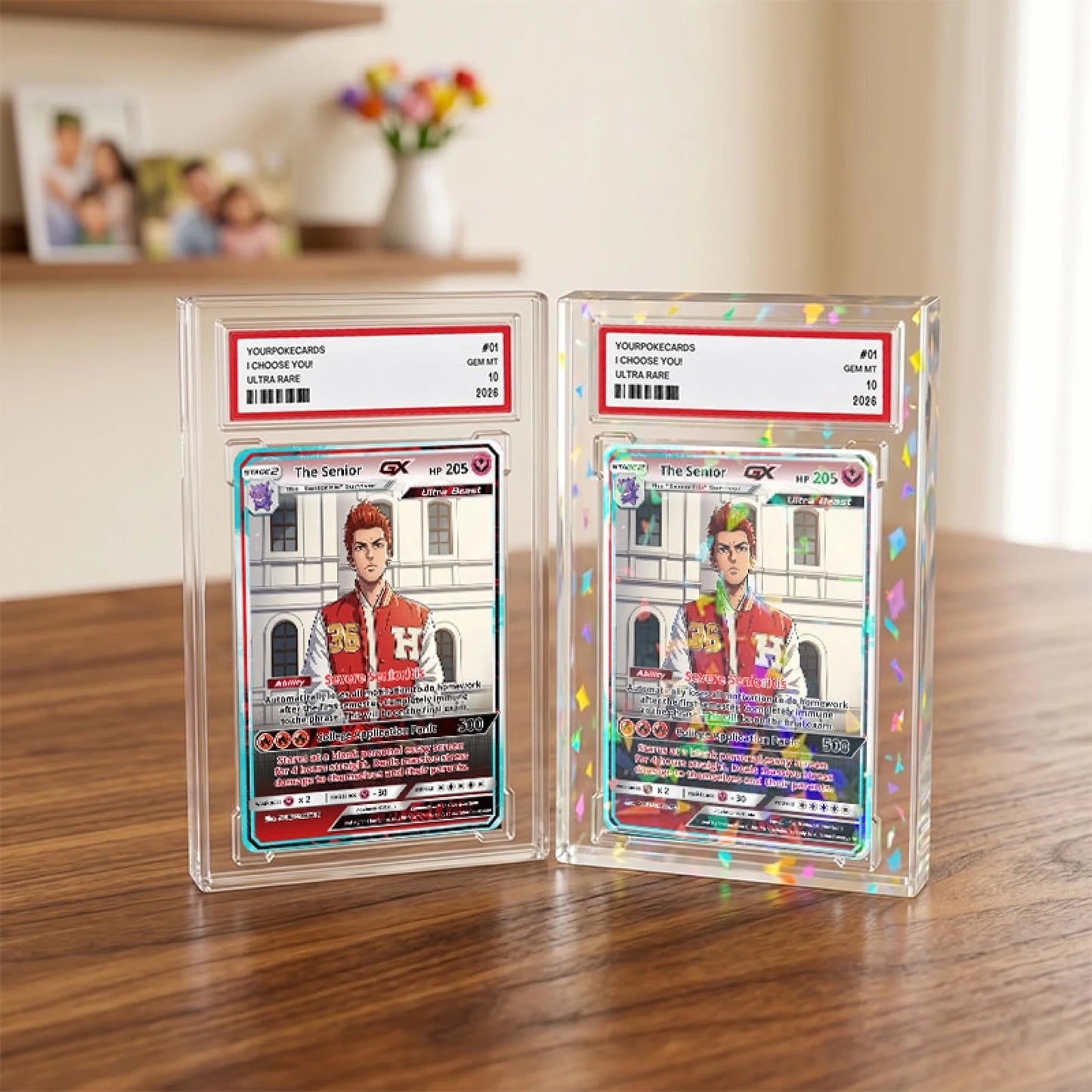 Custom Pokemon Cards High School Senior Gift, Personalized Pokemon Card Custom Animated Style, Customizable Pokemon Cards - YPC-50 (4)
