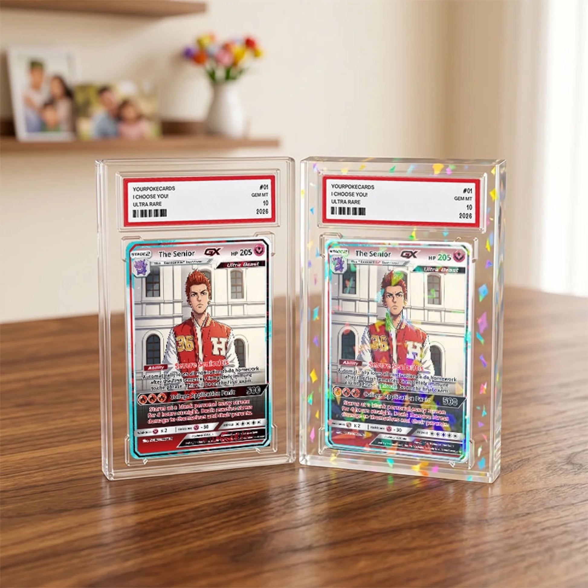 Custom Pokemon Cards High School Senior Gift, Personalized Pokemon Card Custom Animated Style, Customizable Pokemon Cards - YPC-50 (4)
