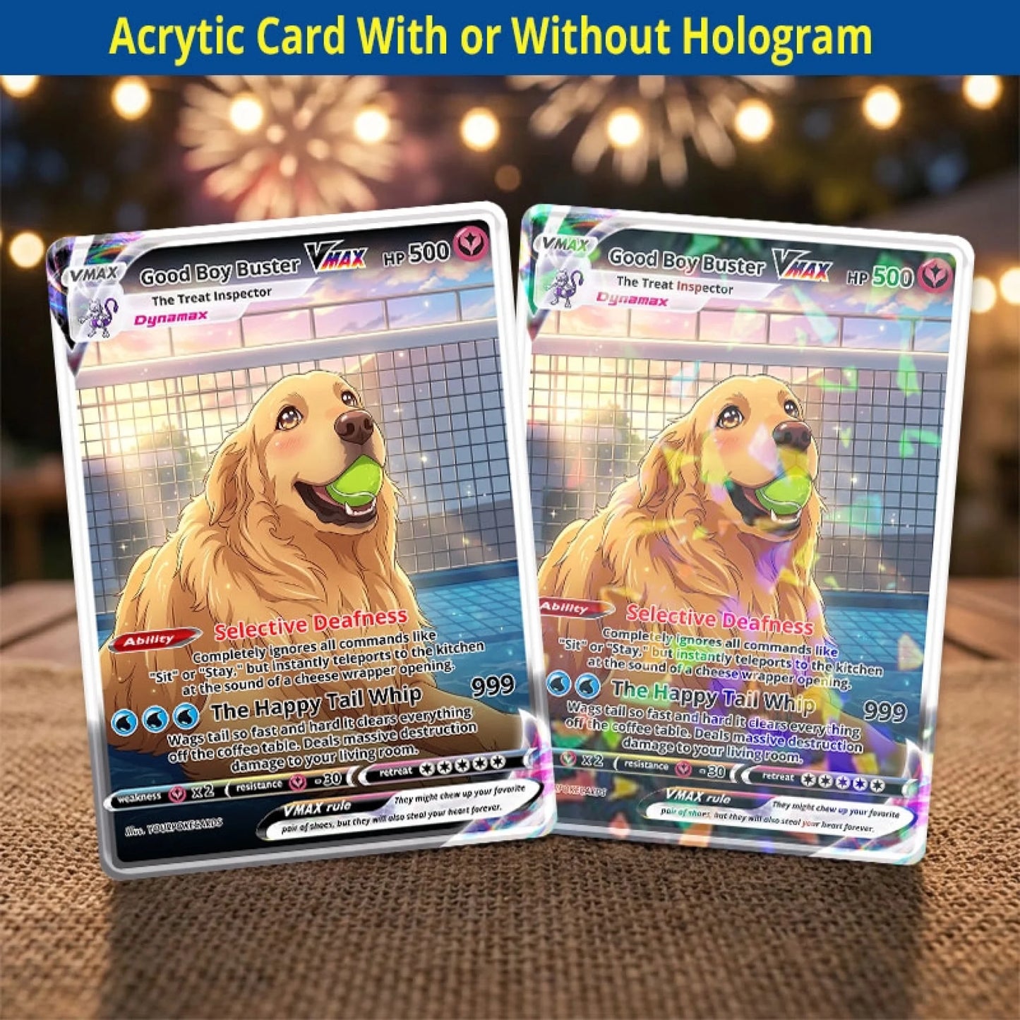 Custom Pokemon Cards Funny Dog Gift, Personalized Pokemon Card Custom Animated Style, Customizable Pokemon Cards - YPC-52 (1)