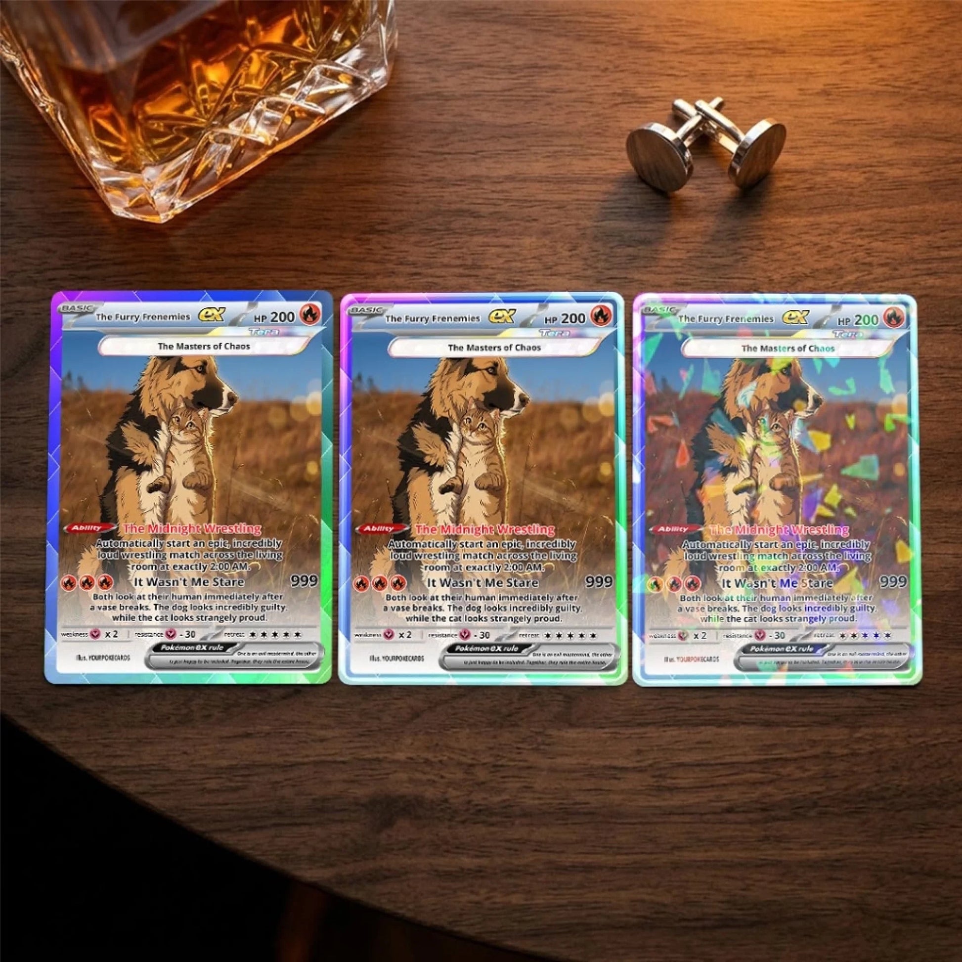 Custom Pokemon Cards Dog And Cat Gift, Personalized Pokemon Card Custom Animated Style, Customizable Pokemon Cards - YPC-54 (3)