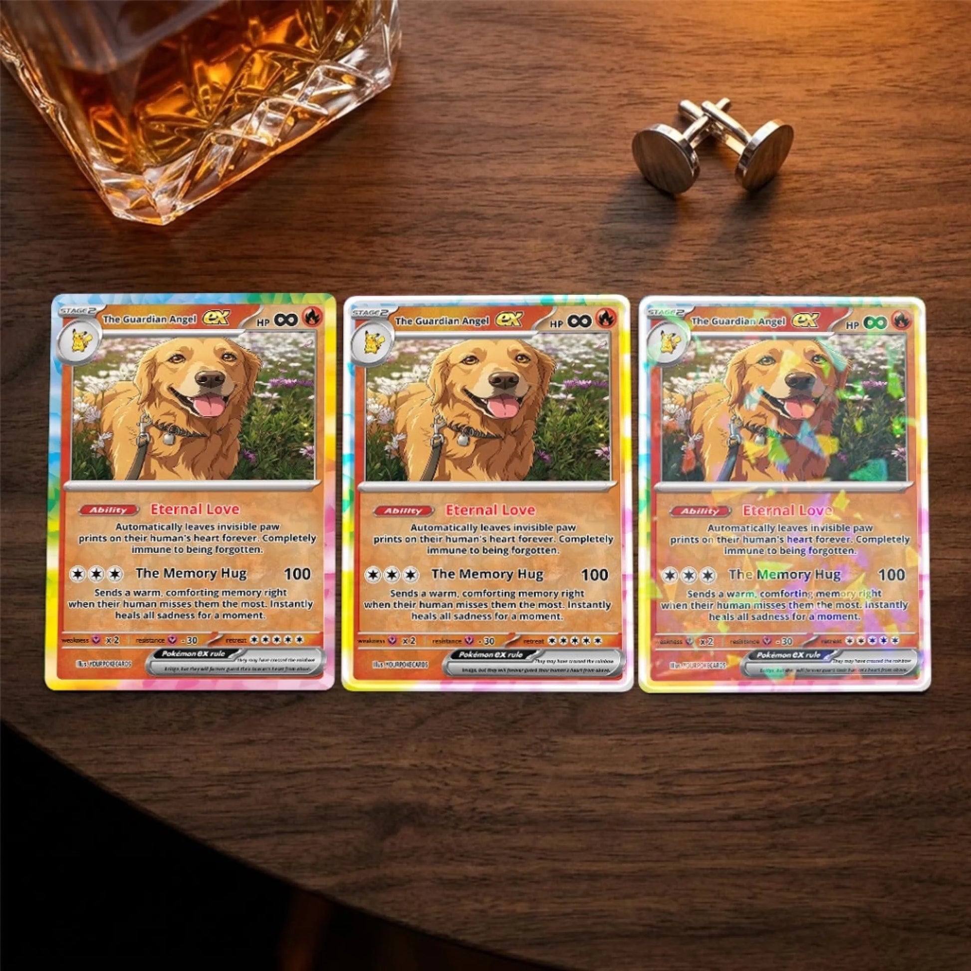 Custom Pokemon Cards Pet Memorial Gift, Personalized Pokemon Card Custom Animated Style, Customizable Pokemon Cards - YPC-55 (3)