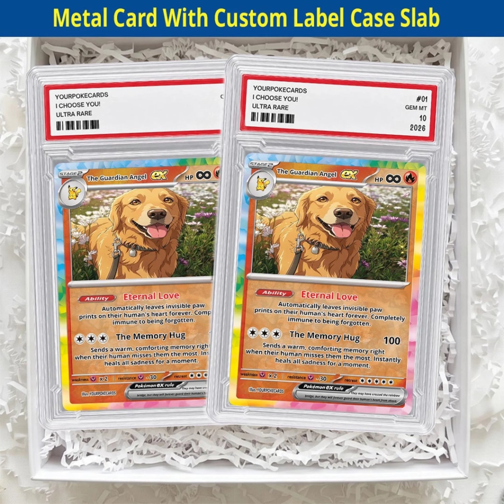 Custom Pokemon Cards Pet Memorial Gift, Personalized Pokemon Card Custom Animated Style, Customizable Pokemon Cards - YPC-55 (5)