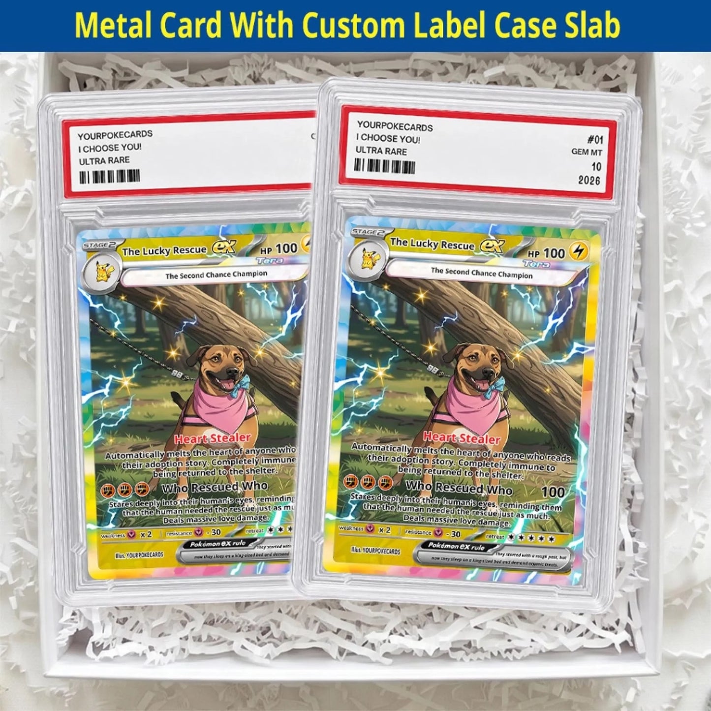 Custom Pokemon Cards Rescue Pet Gift, Personalized Pokemon Card Custom Animated Style, Customizable Pokemon Cards - YPC-56 (5)