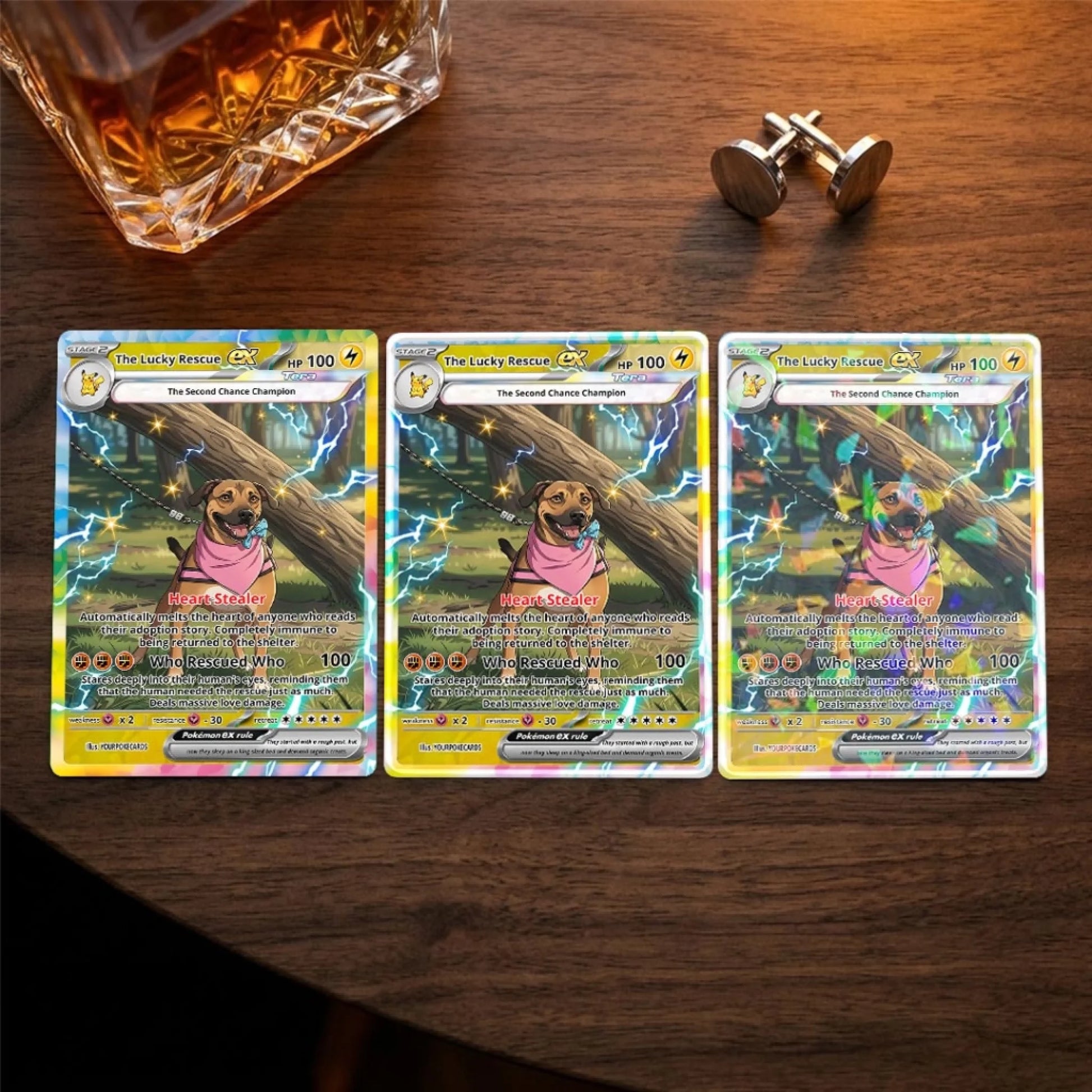 Custom Pokemon Cards Rescue Pet Gift, Personalized Pokemon Card Custom Animated Style, Customizable Pokemon Cards - YPC-56 (3)