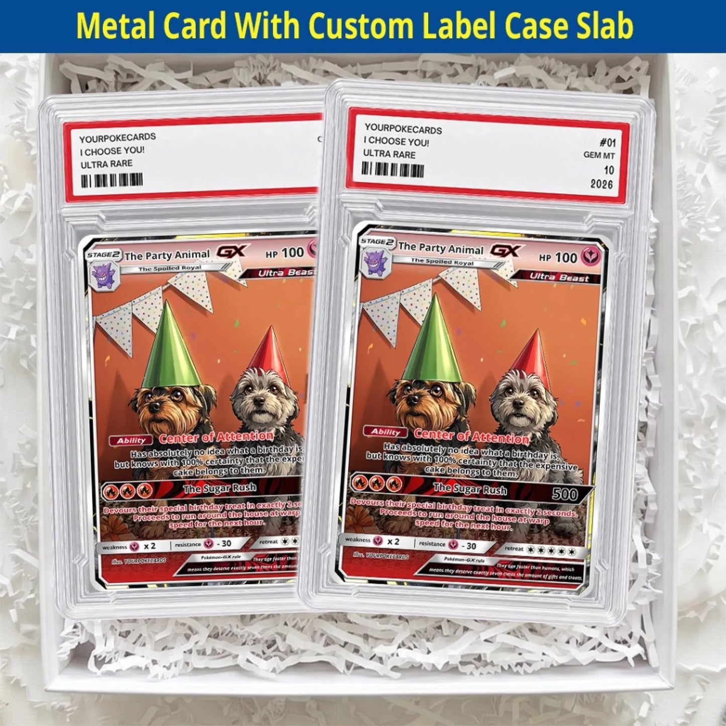 Custom Pokemon Cards Pet Birthday Gift, Personalized Pokemon Card Custom Animated Style, Customizable Pokemon Cards - YPC-57 (5)