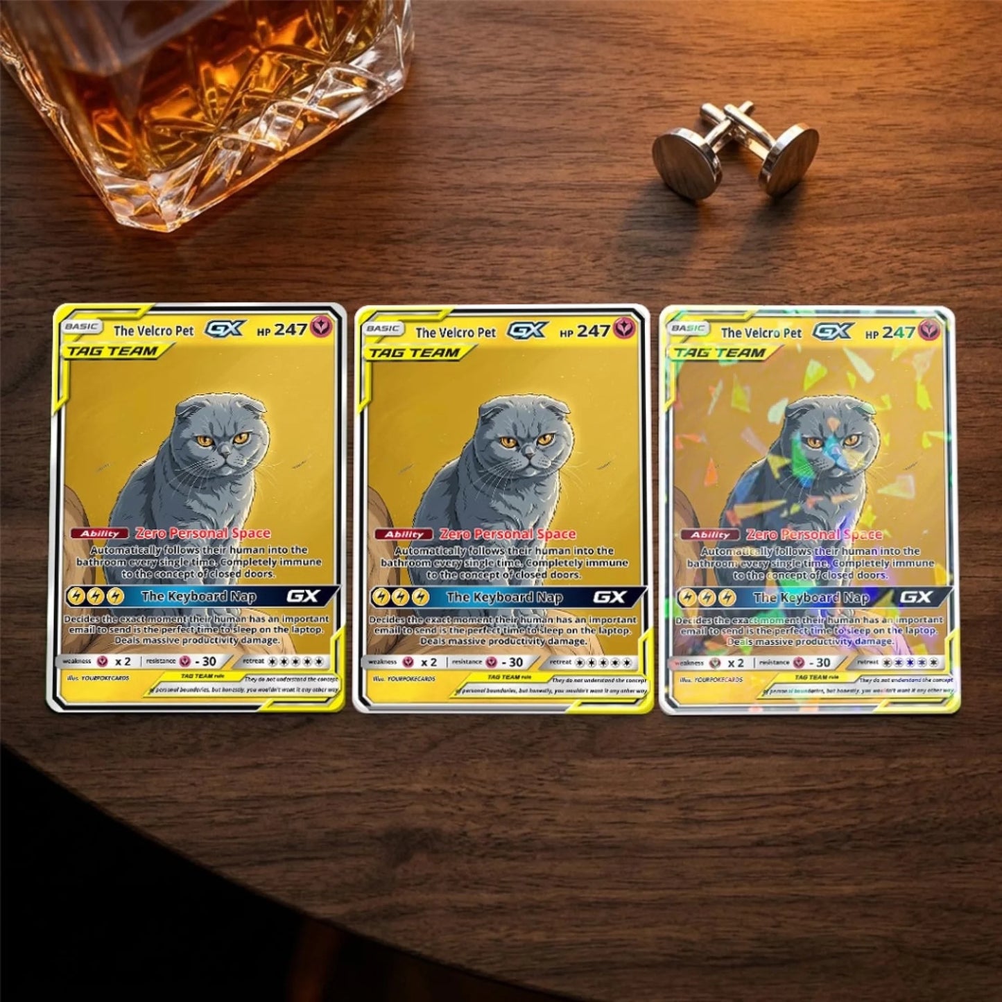 Custom Pokemon Cards Clingy Pet Gift, Personalized Pokemon Card Custom Animated Style, Customizable Pokemon Cards - YPC-58 (3)
