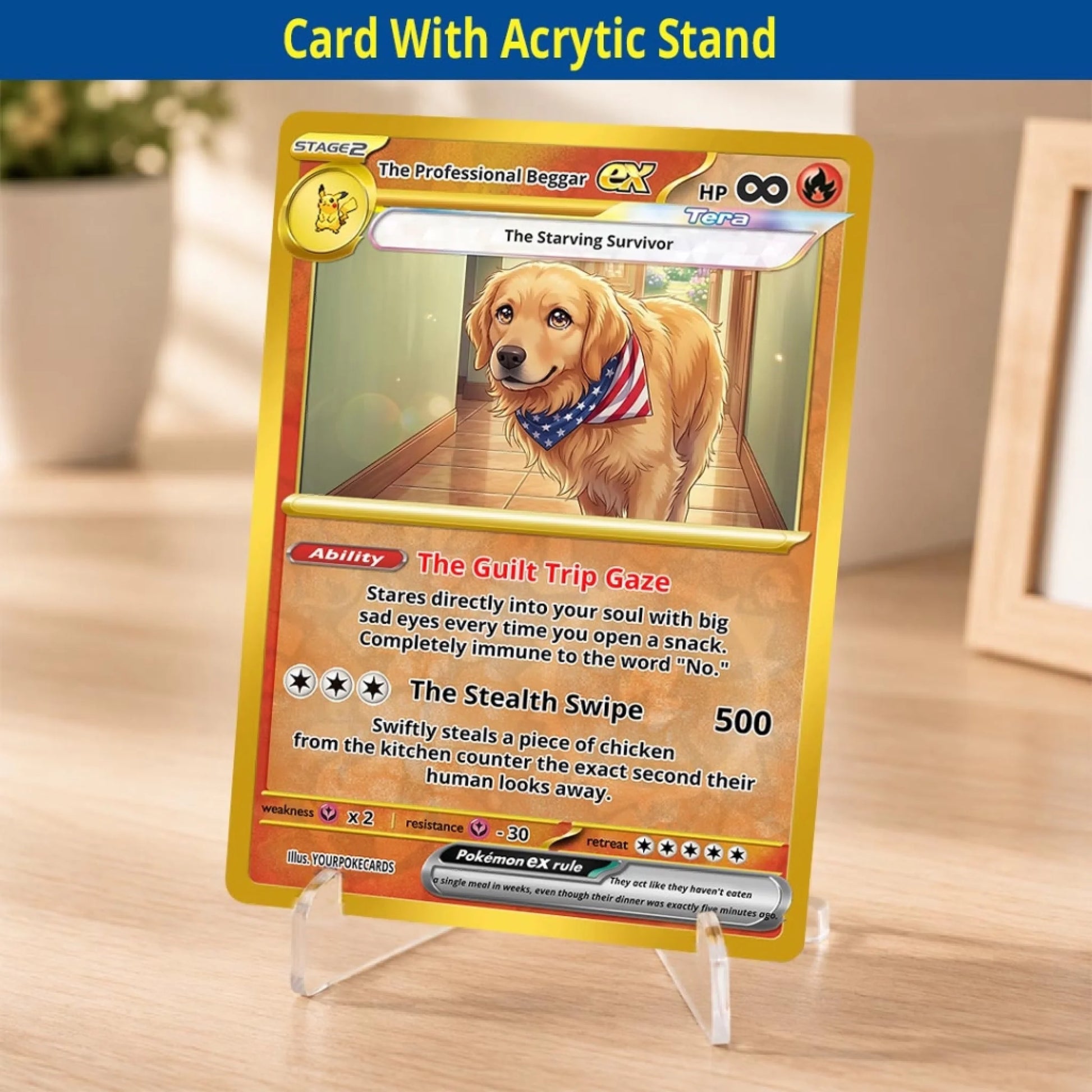 Custom Pokemon Cards Pet Pokemon Cards Custom, Personalized Pokemon Card Animated Style, Customized Pokemon Cards Pet Gift - YPC-59 (3)