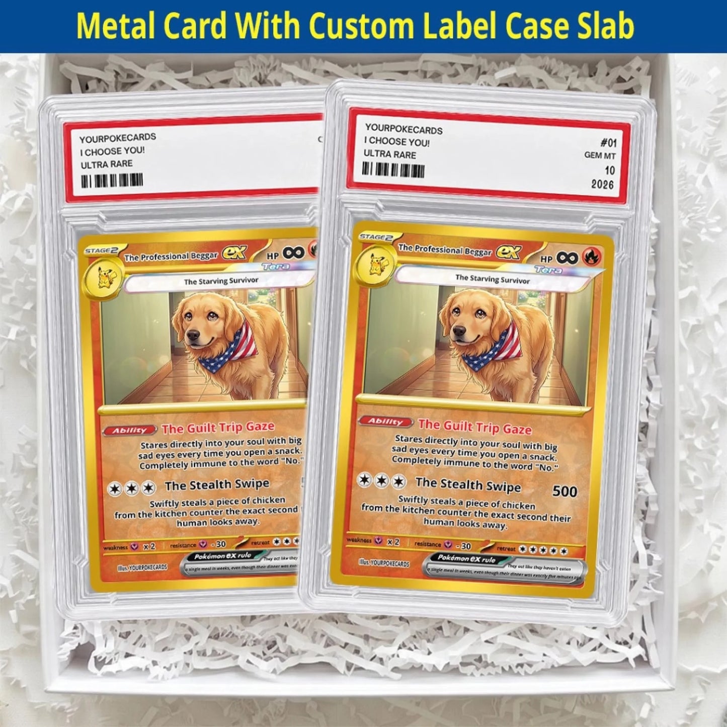 Custom Pokemon Cards Pet Pokemon Cards Custom, Personalized Pokemon Card Animated Style, Customized Pokemon Cards Pet Gift - YPC-59 (2)