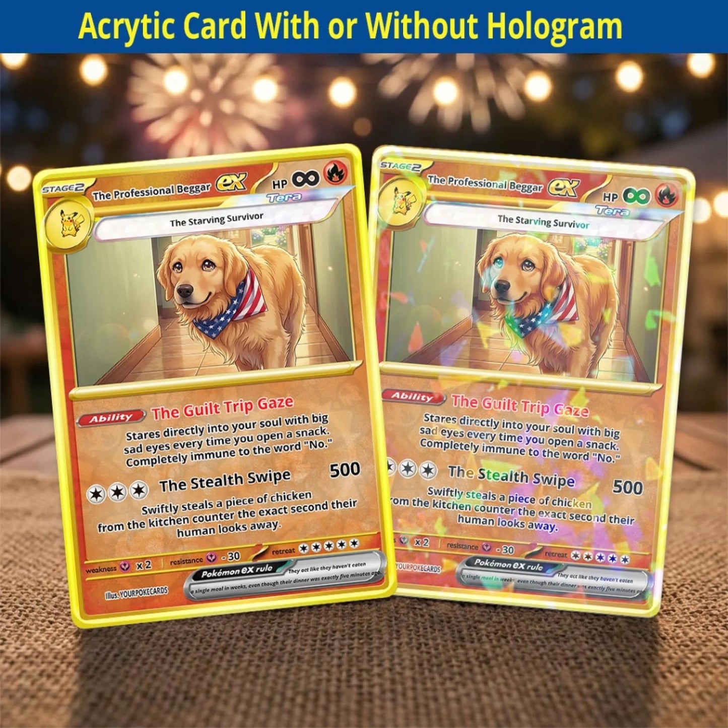 Custom Pokemon Cards Pet Pokemon Cards Custom, Personalized Pokemon Card Animated Style, Customized Pokemon Cards Pet Gift - YPC-59 (4)
