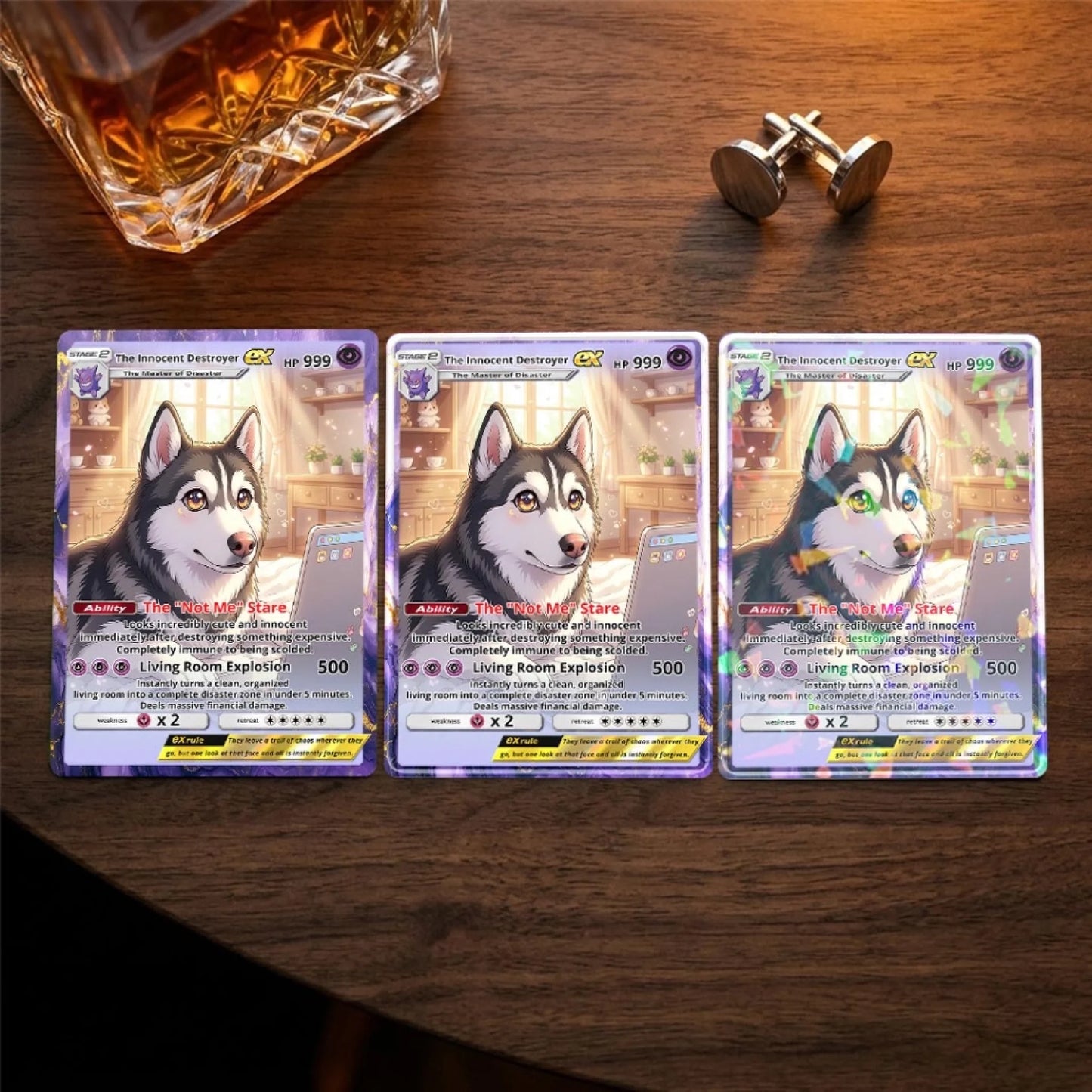 Pet Pokemon Cards Custom Funny Troublemaker Gift, Custom Pokemon Card Pet Animated Style, Customized Pokemon Cards - YPC-60 (3)