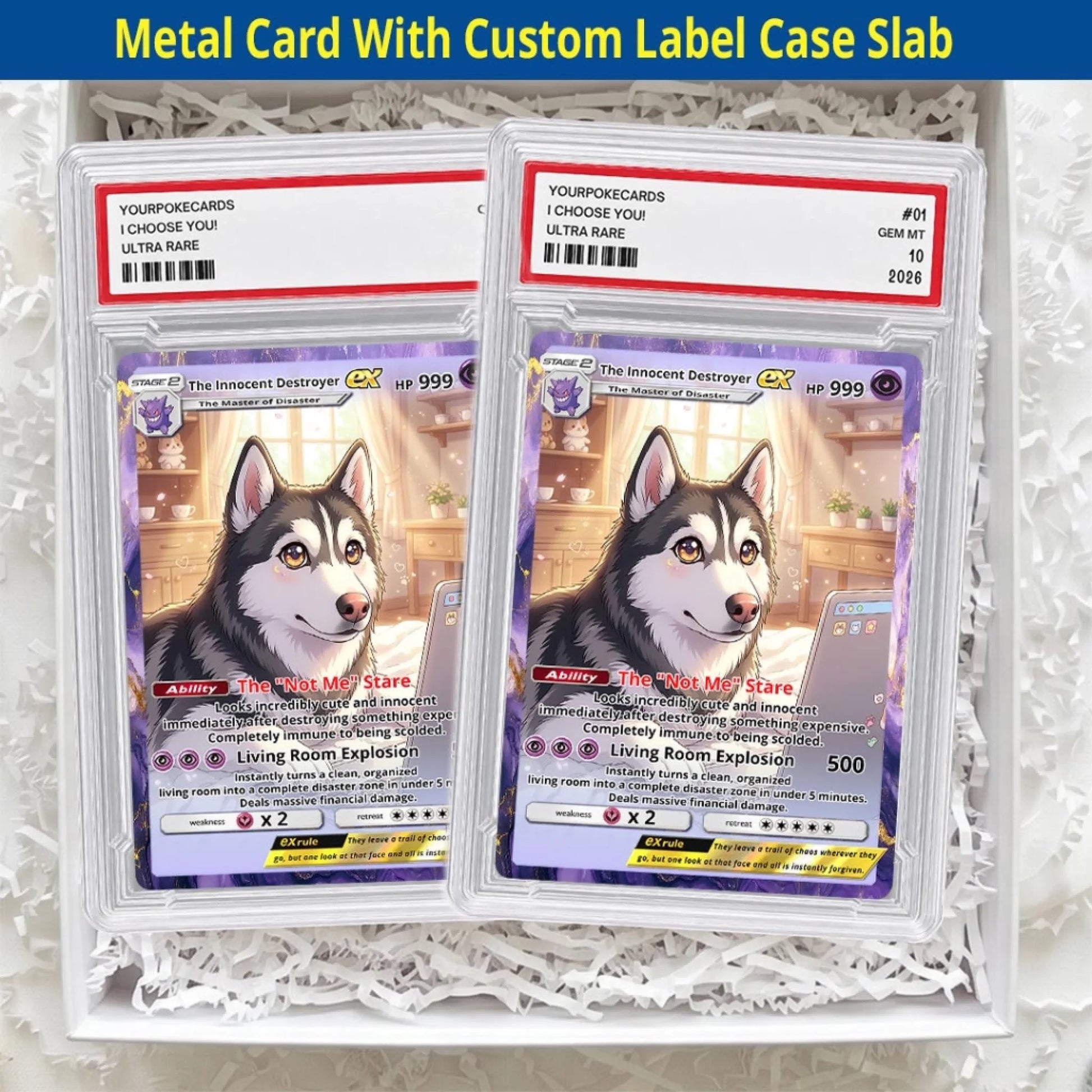 Pet Pokemon Cards Custom Funny Troublemaker Gift, Custom Pokemon Card Pet Animated Style, Customized Pokemon Cards - YPC-60 (5)