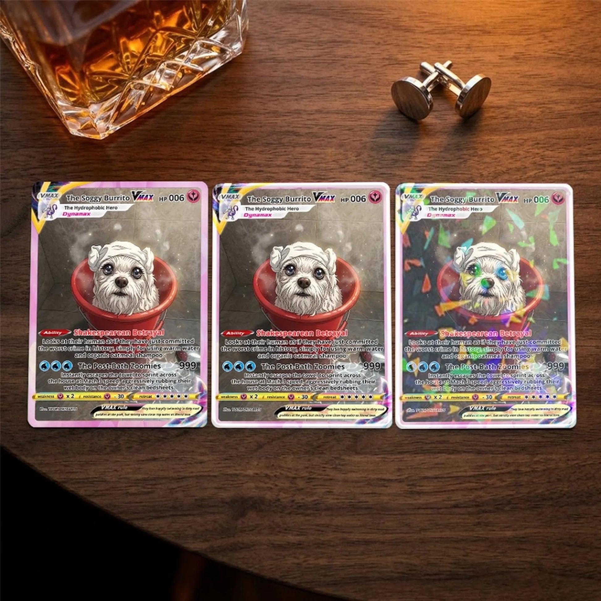 Pet Pokemon Cards Custom Funny Wet Pet Gift, Custom Pokemon Card Pet Animated Style, Customized Pokemon Cards - YPC-61 (3)