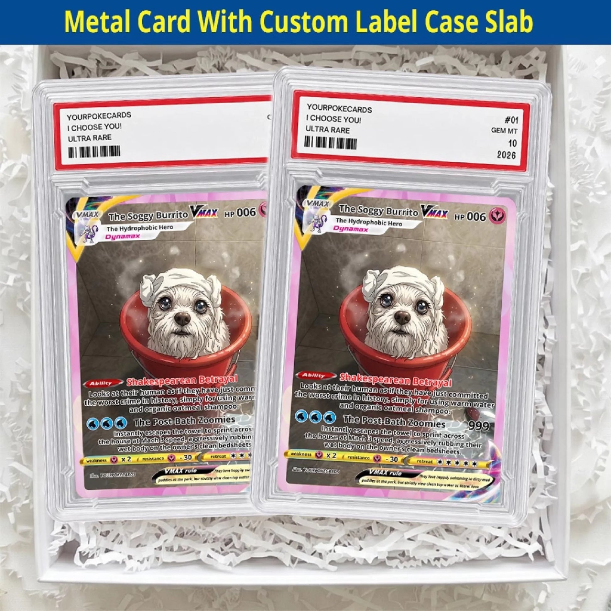 Pet Pokemon Cards Custom Funny Wet Pet Gift, Custom Pokemon Card Pet Animated Style, Customized Pokemon Cards - YPC-61 (5)