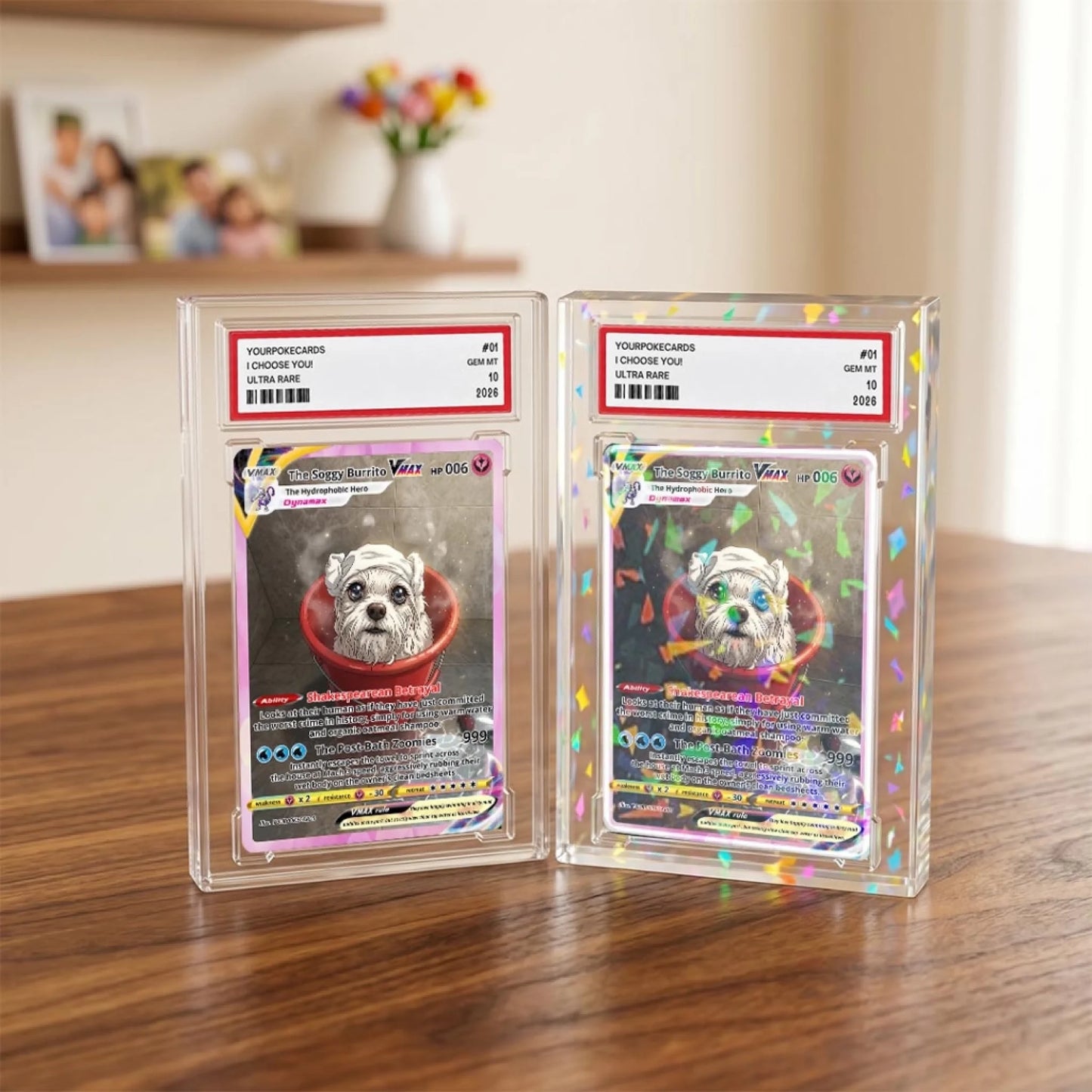 Pet Pokemon Cards Custom Funny Wet Pet Gift, Custom Pokemon Card Pet Animated Style, Customized Pokemon Cards - YPC-61 (4)