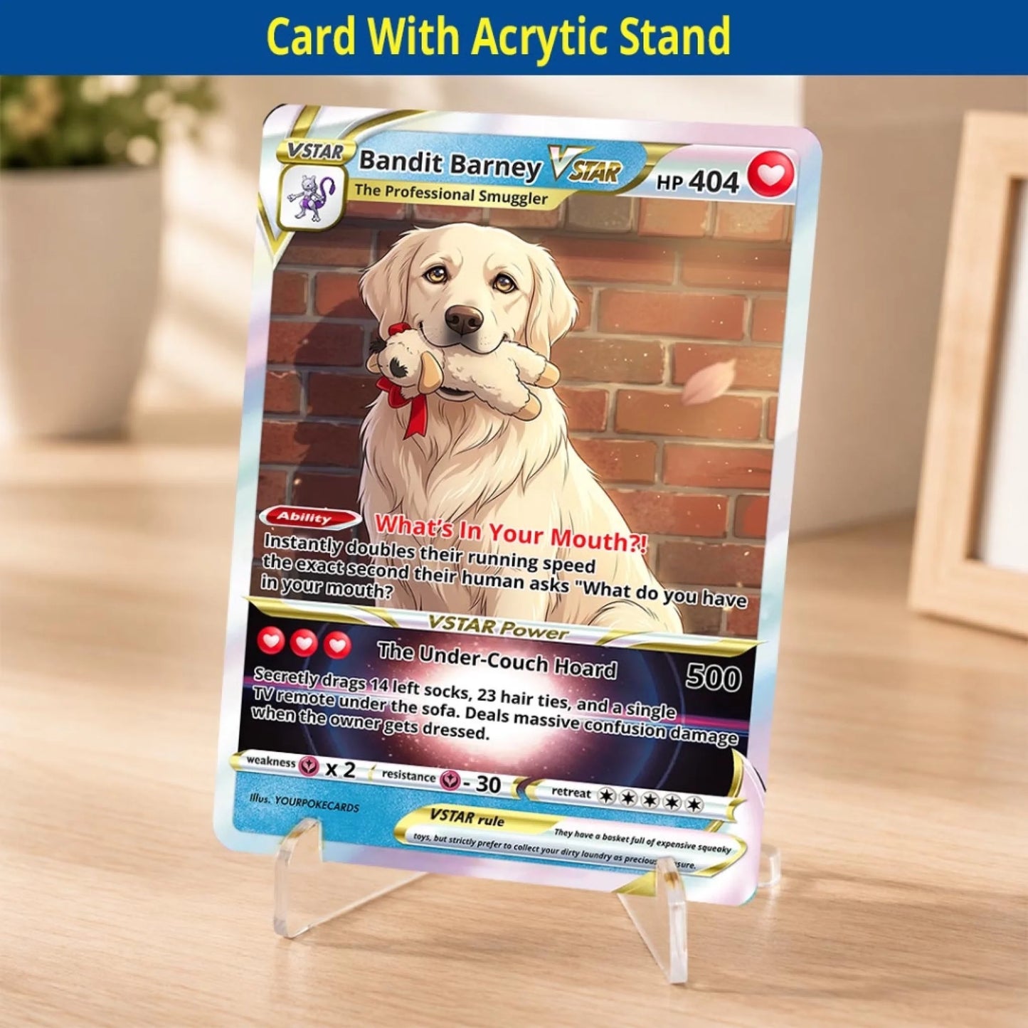 Pet Pokemon Cards Custom Funny Thief Gift, Custom Pokemon Card Pet Animated Style, Customized Pokemon Cards - YPC-62 (1)