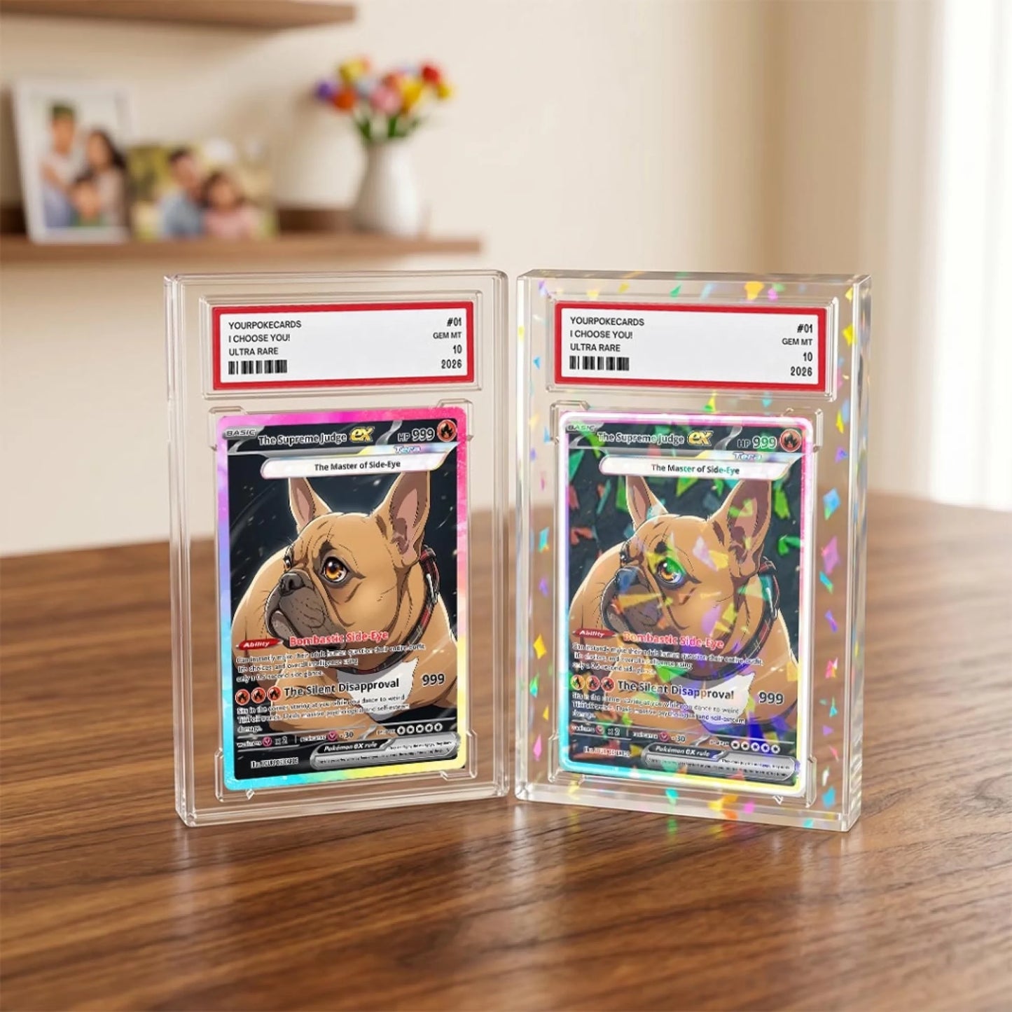 Pet Pokemon Cards Custom Sassy Judgy Pet Gift, Custom Pokemon Card Pet Animated Style, Customized Pokemon Cards - YPC-63 (2)