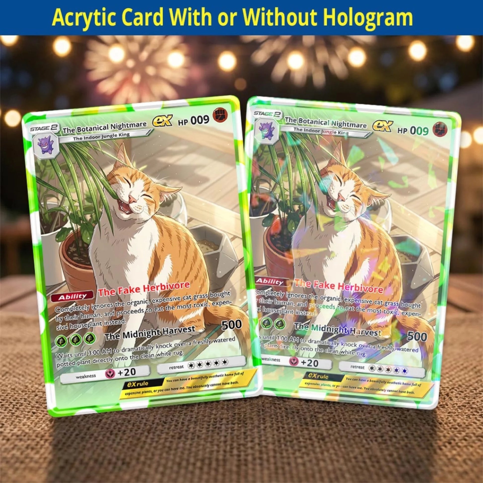 Pet Pokemon Cards Custom Funny Cat Gift, Custom Pokemon Card Pet Animated Style, Customized Pokemon Cards - YPC-66 (2)