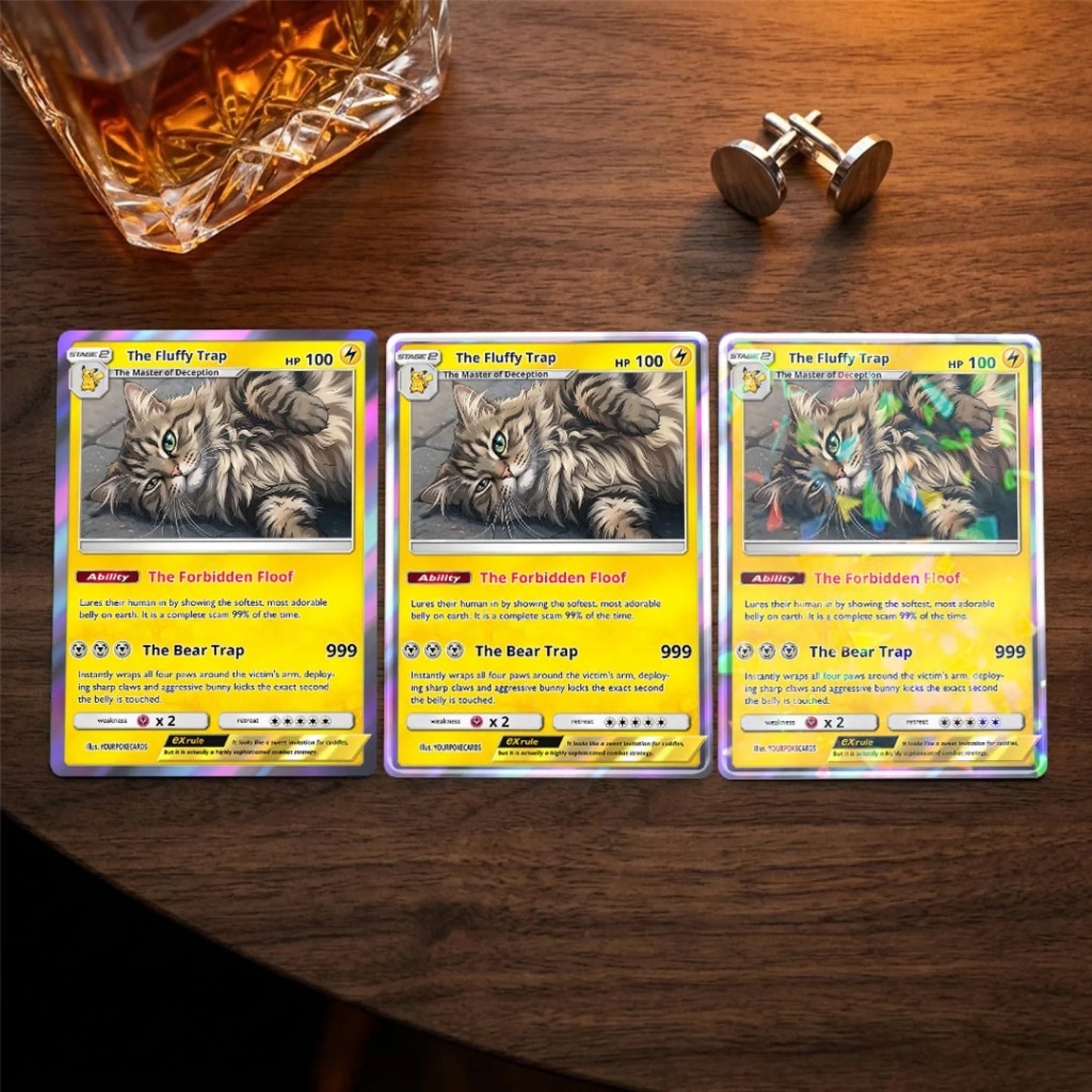 Pet Pokemon Cards Custom Funny Cat Gift, Custom Pokemon Card Pet Animated Style, Customized Pokemon Cards - YPC-67 (3)