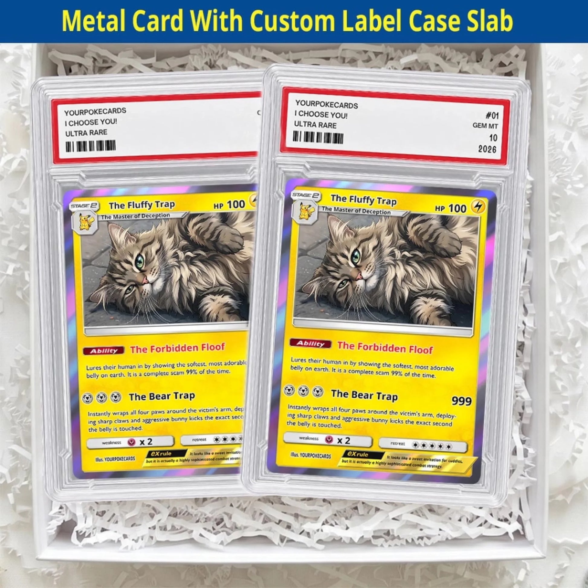 Pet Pokemon Cards Custom Funny Cat Gift, Custom Pokemon Card Pet Animated Style, Customized Pokemon Cards - YPC-67 (5)
