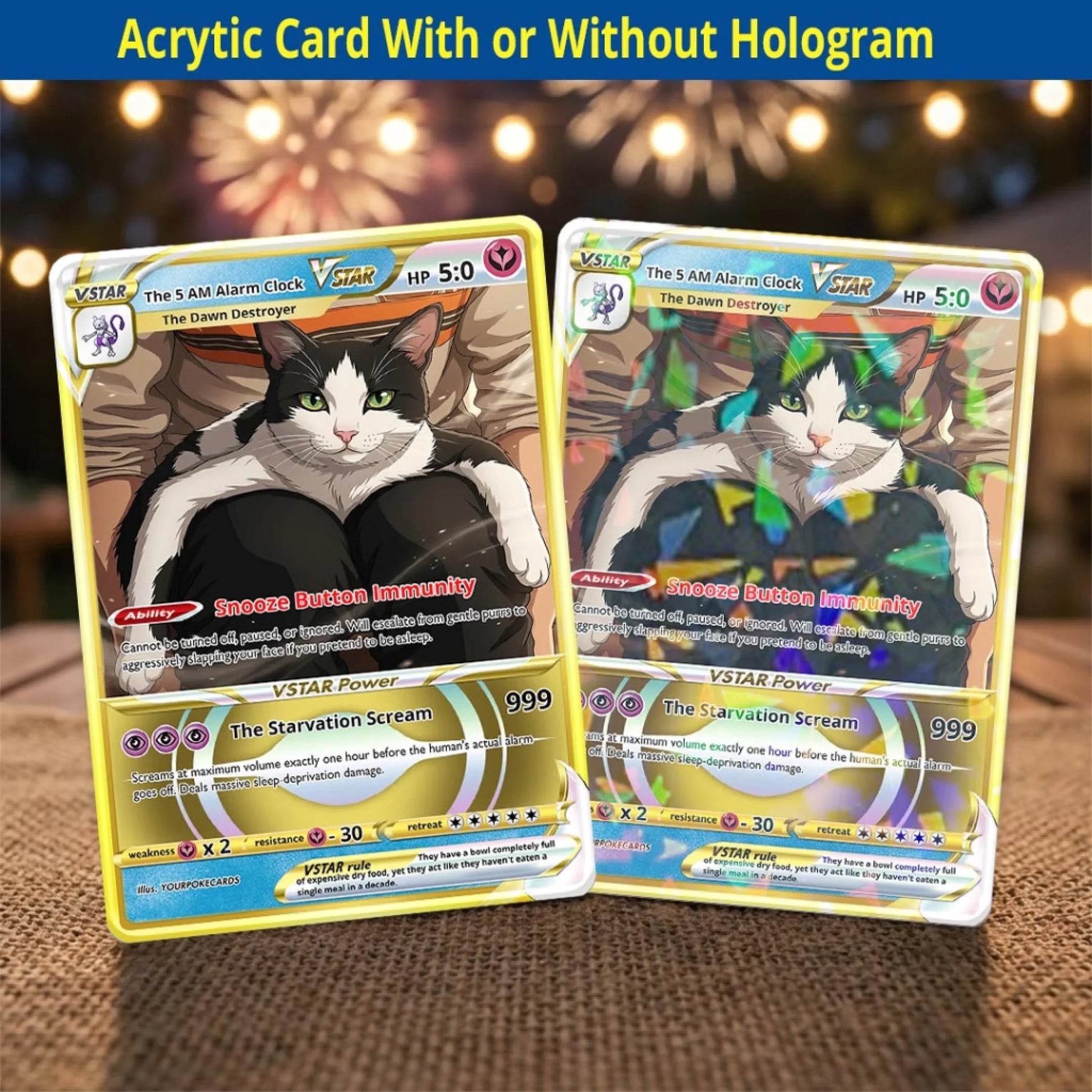 Pet Pokemon Cards Custom Funny Cat Gift, Custom Pokemon Card Pet Animated Style, Customized Pokemon Cards - YPC-68 (2)