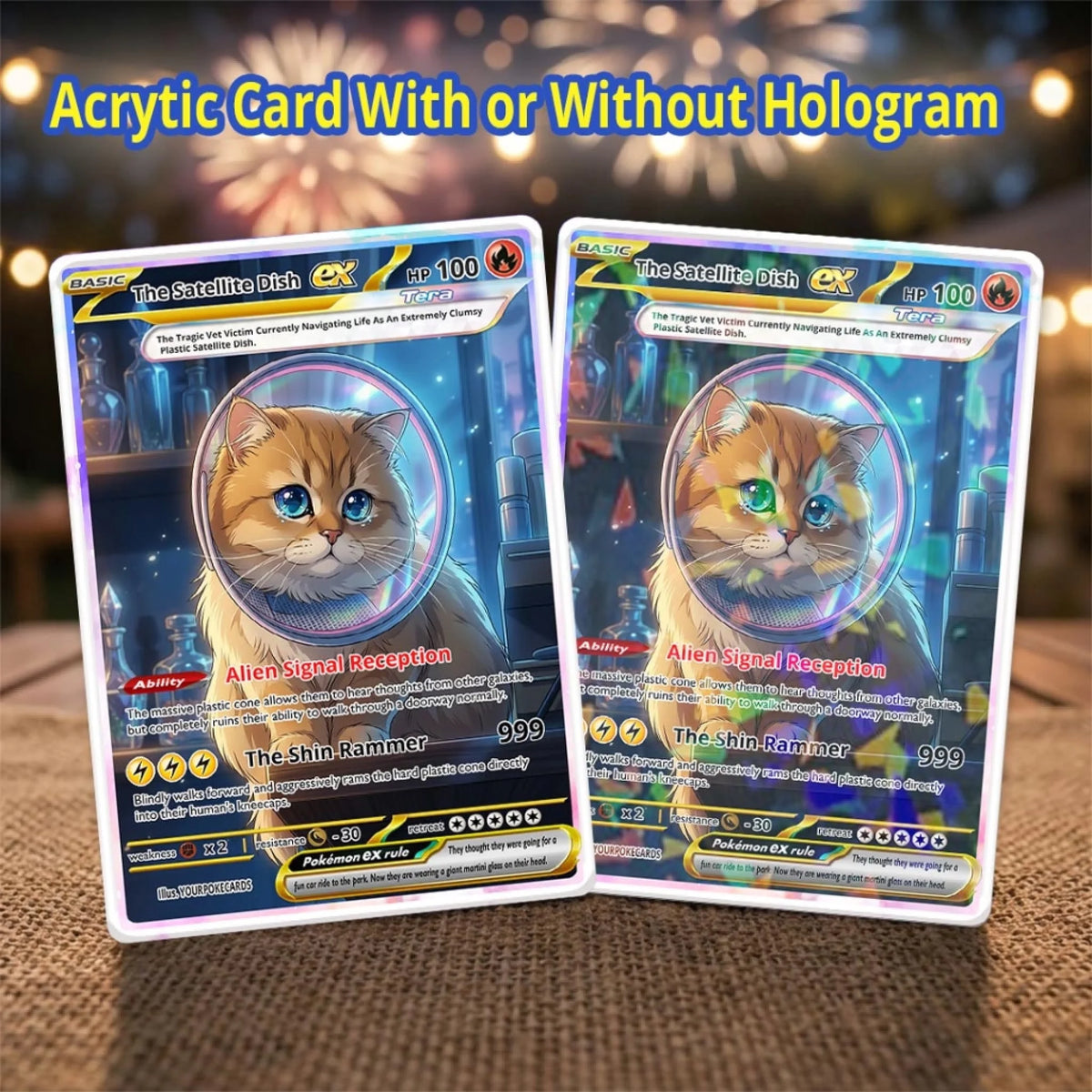 Pet Pokemon Cards Custom Cone of Shame Gift, Custom Pokemon Card Pet Animated Style, Customized Pokemon Cards - YPC-70 (2)