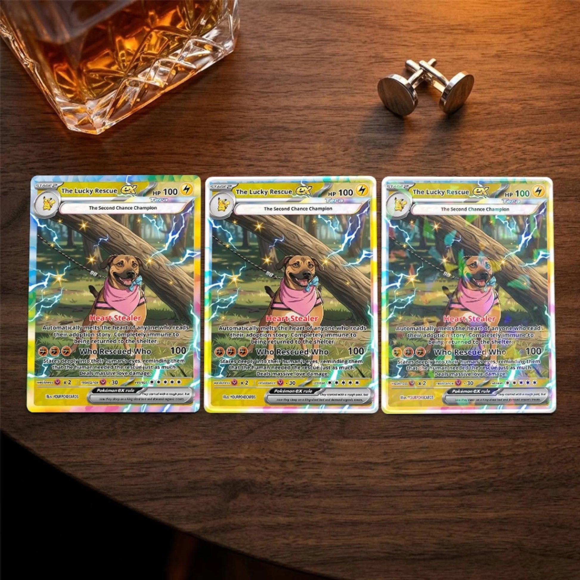 Custom Pokemon Cards Rescue Pet Gift, Personalized Pokemon Card Custom Animated Style, Customizable Pokemon Cards - YPC-56 (3)