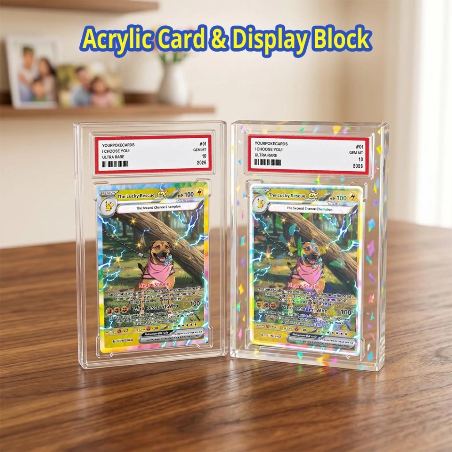 Custom Pokemon Cards Rescue Pet Gift, Personalized Pokemon Card Custom Animated Style, Customizable Pokemon Cards - YPC-56 (4)