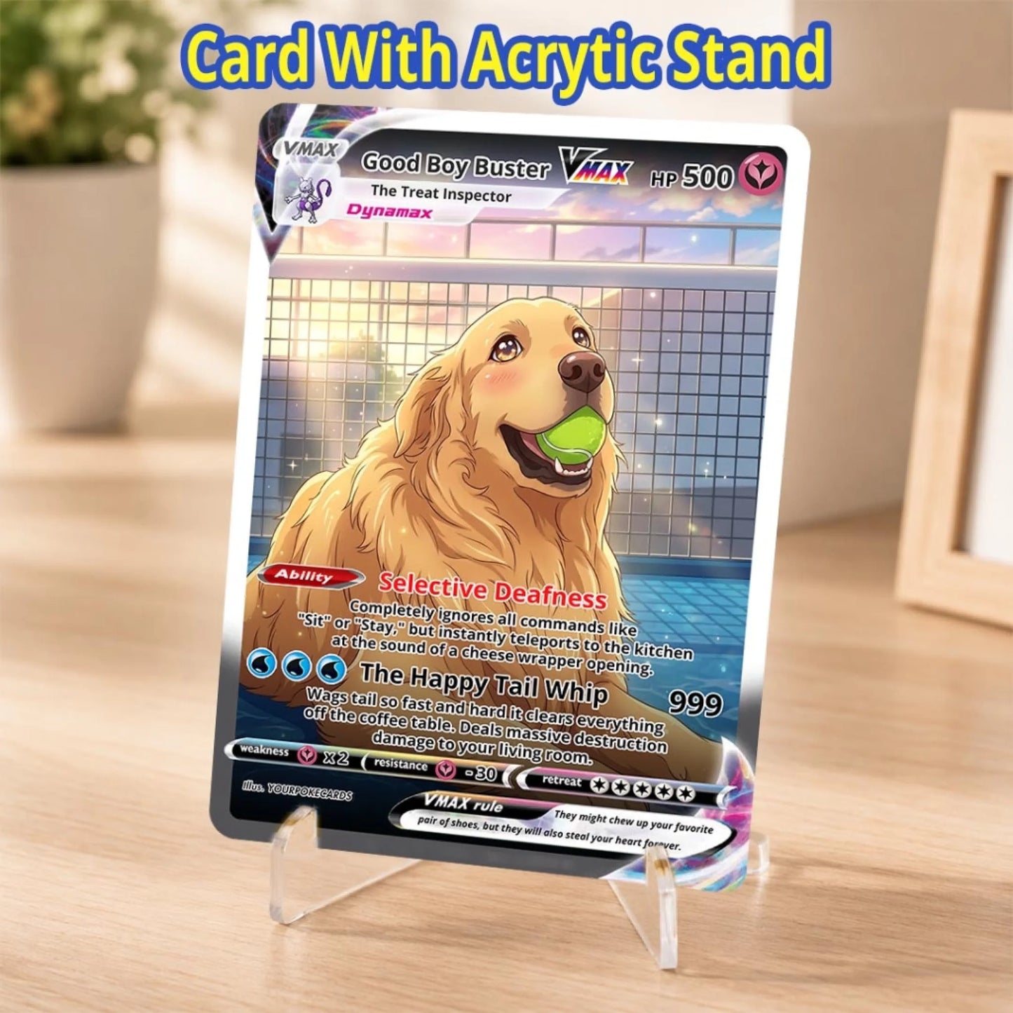custom pokemon cards, personalized pokemon card, customizable pokemon cards, funny dog gift, dog mom present (6)