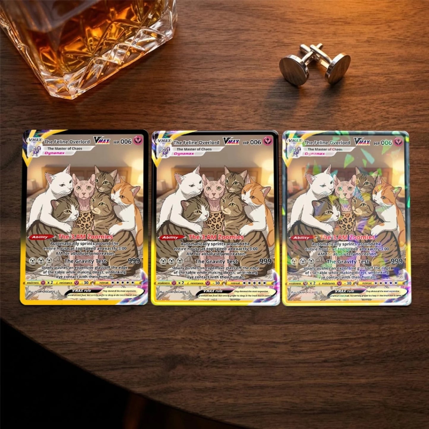 Custom Pokemon Cards Funny Cat Gift, Personalized Pokemon Card Custom Animated Style, Customizable Pokemon Cards - YPC-51 (3)